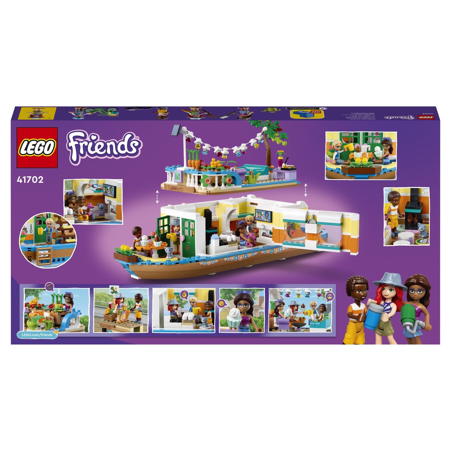 Конструктор LEGO Friends 41702 Плавучий дом на канале