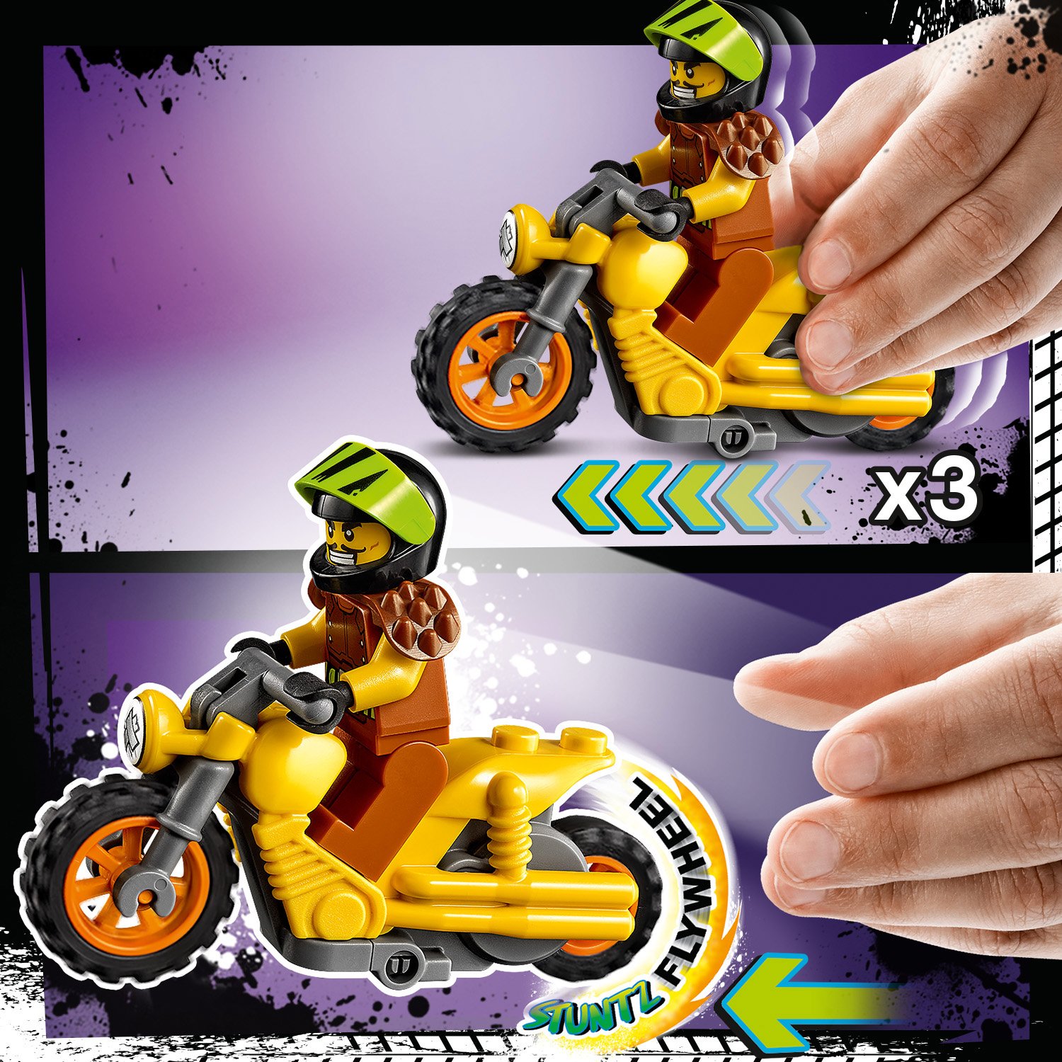 Конструктор LEGO City Stuntz 60297 Разрушительный трюковый мотоцикл