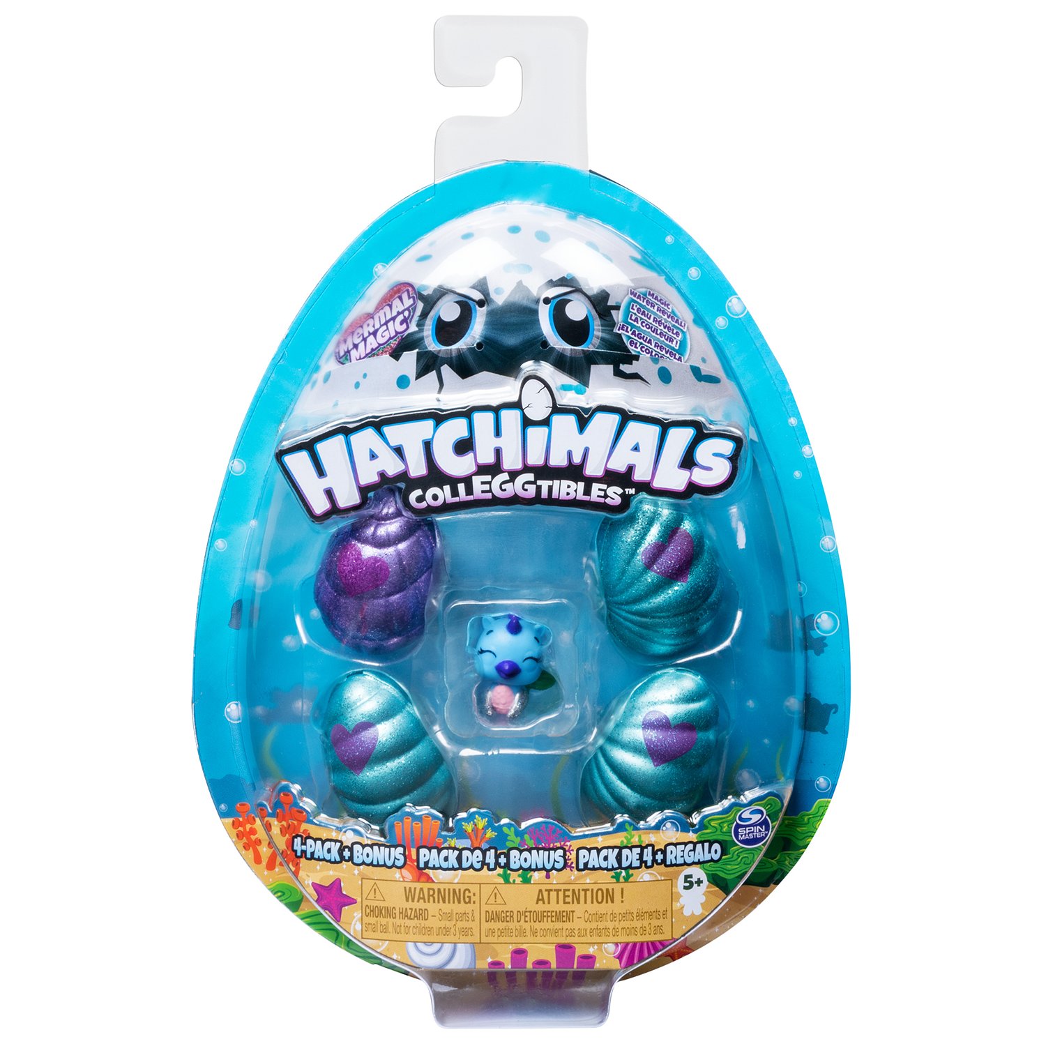 Набор Hatchimals S5 в яйце с бонусом Подводное волшебство 4шт в непрозрачной упаковке (Сюрприз) 6045522