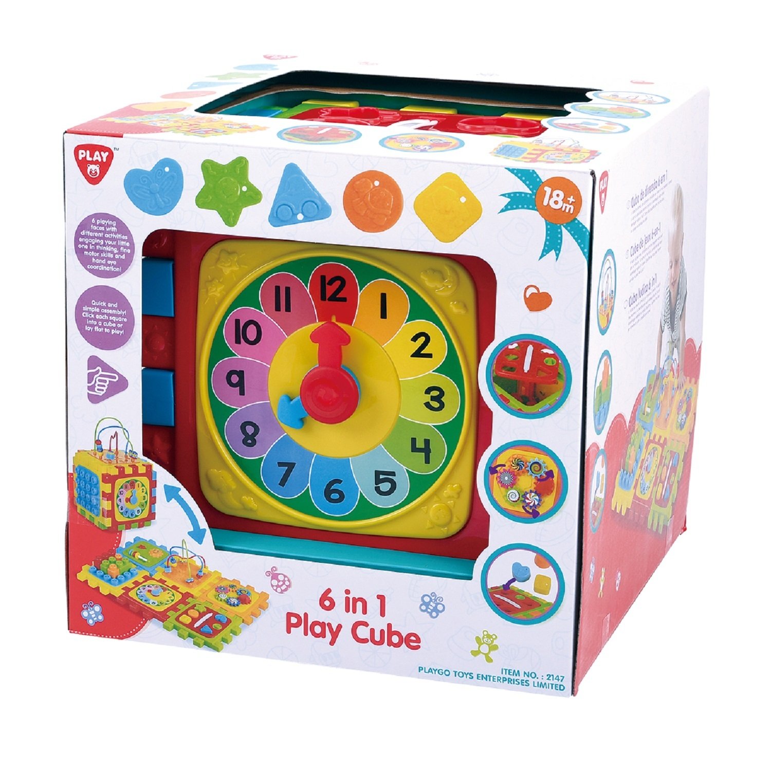 Игрушка развивающая Playgo Куб 6 в 1 Play 2147