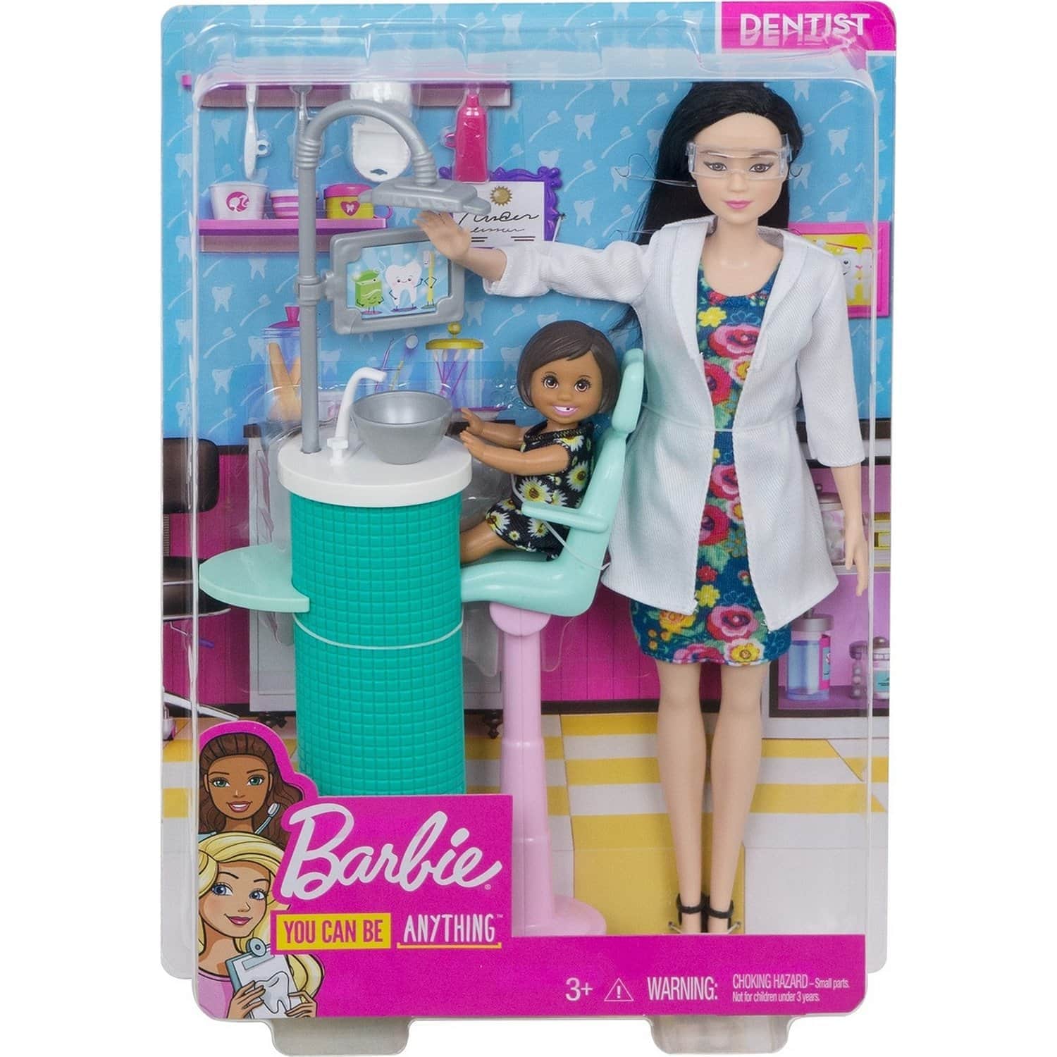 Набор Barbie Профессии Стоматолог Брюнетка, FXP17