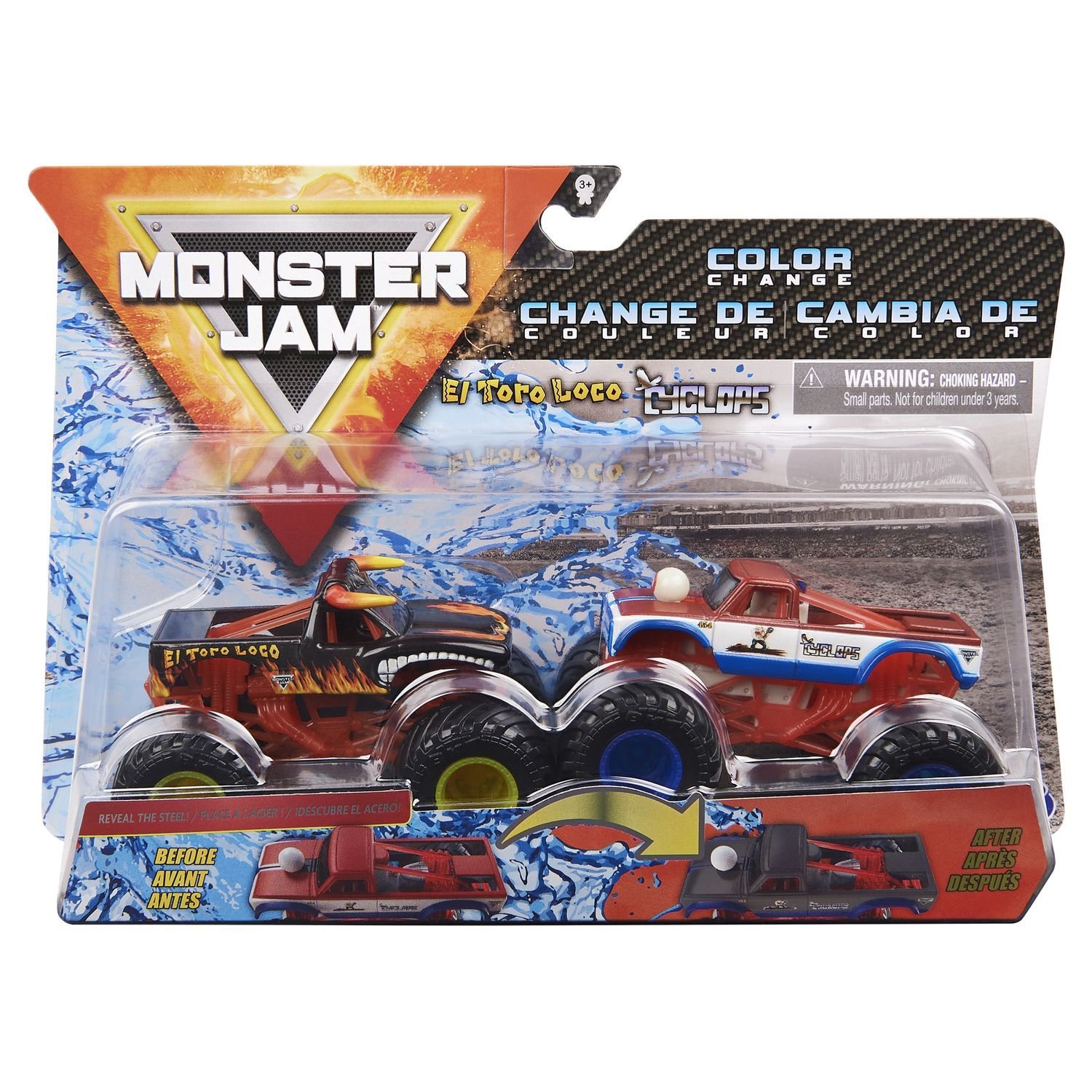 Машинка Monster Jam 1:64 2шт El Toro Loco vs Cyclops6044943/20124307