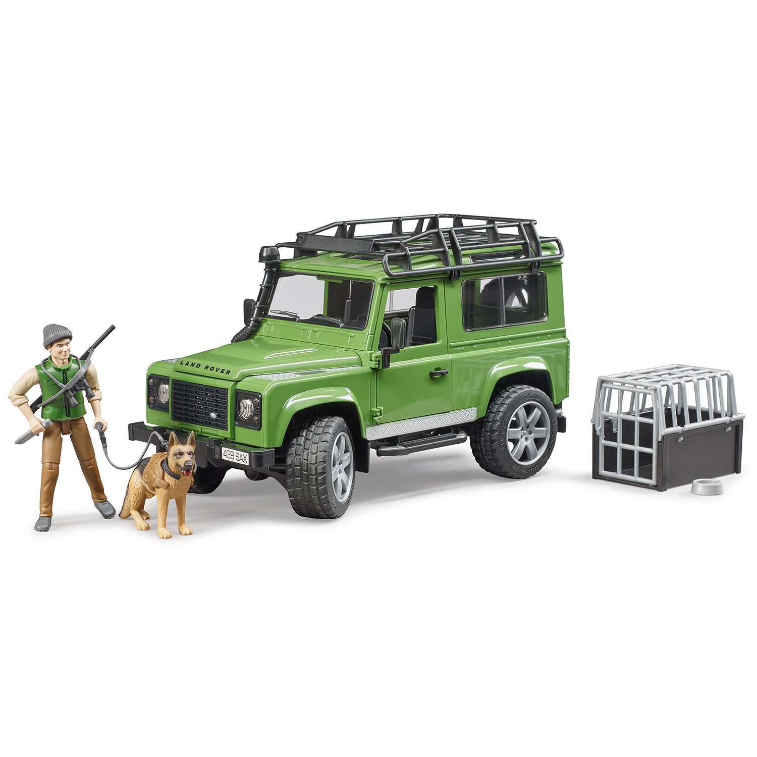 Внедорожник Bruder Land Rover с фигуркой и собакой 02-587