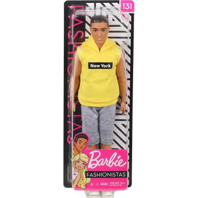 Кукла Barbie Игра с модой Кен в серых штанах и желтой футболке, 30 см, GDV14