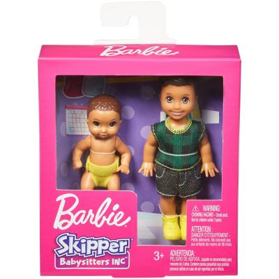 Набор кукол Barbie Скиппер Няня 2 Мальчик с малышом, GFL32