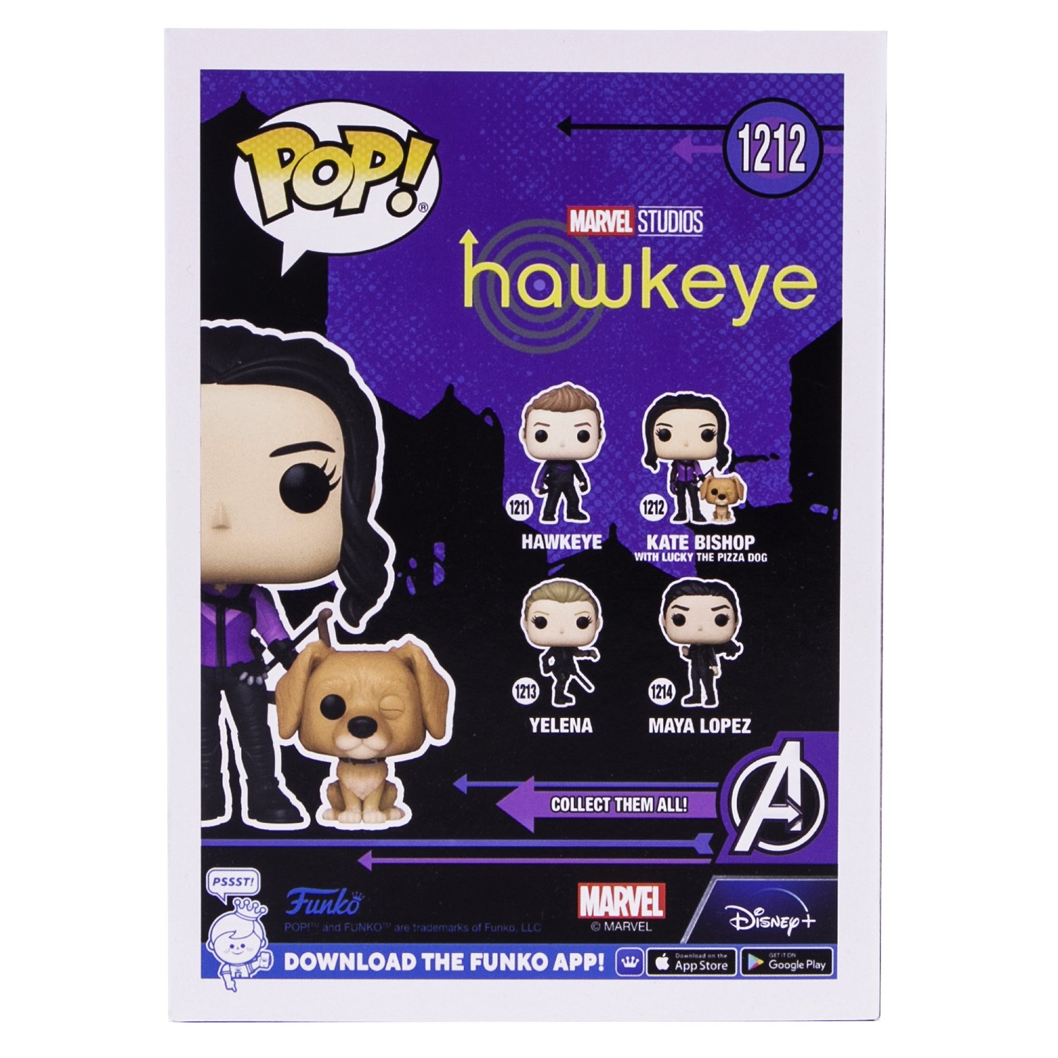 Игрушка Funko Pop Marvel Hawkeye Kate Bishop with Lucky the Pizza Dog 59481 Fun25492120