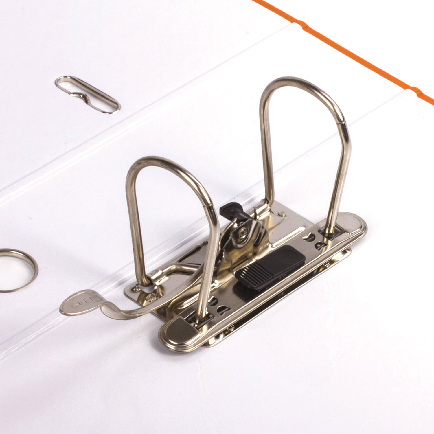 Папка-регистратор LEITZ, механизм 180°, покрытие пластик, 80 мм, оранжевая, 10101245