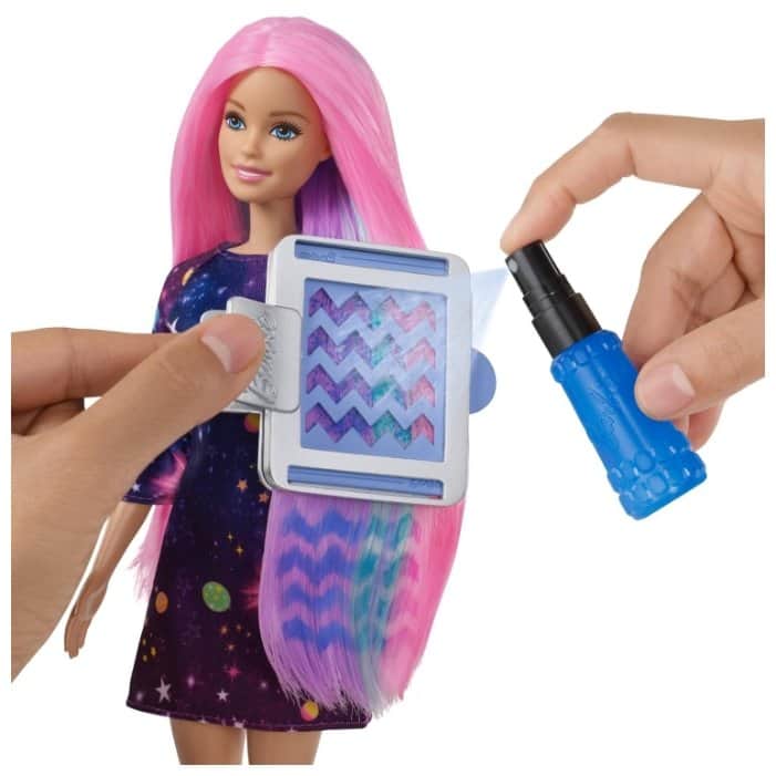 Кукла Barbie Цветной сюрприз с розовыми волосами, FHX00