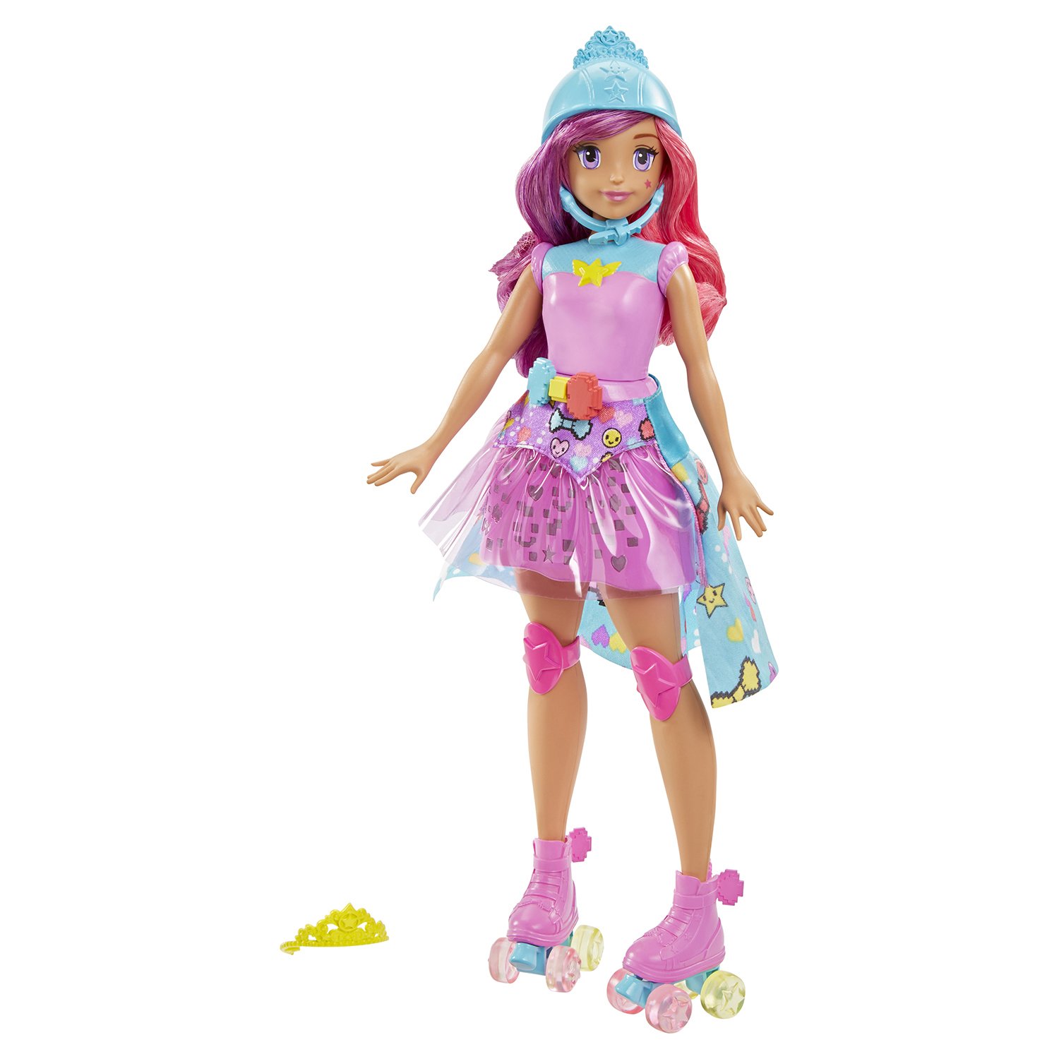 Интерактивная кукла Barbie Виртуальный мир Повтори цвета, 29 см, DTW00