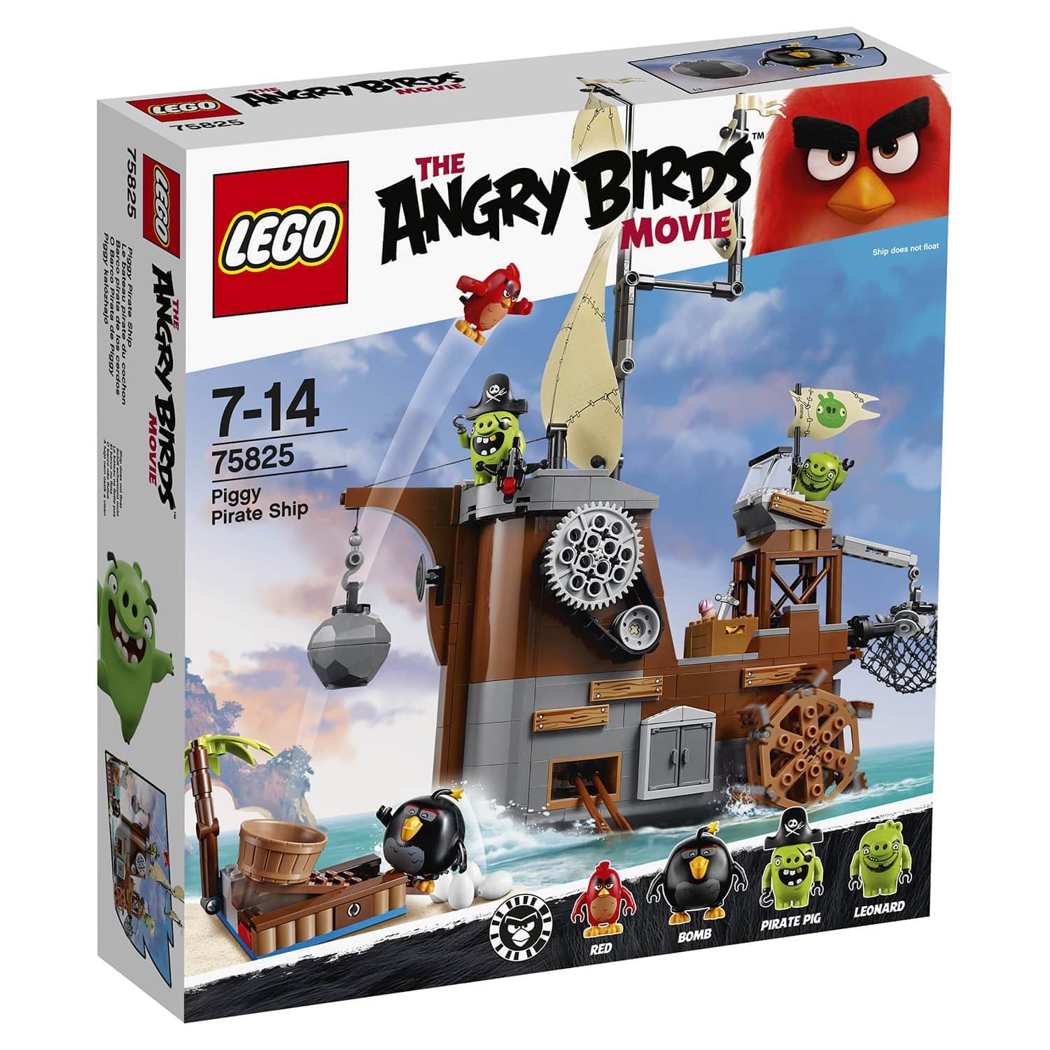 Конструктор LEGO The Angry Birds Movie 75825 Пиратский корабль Свинок