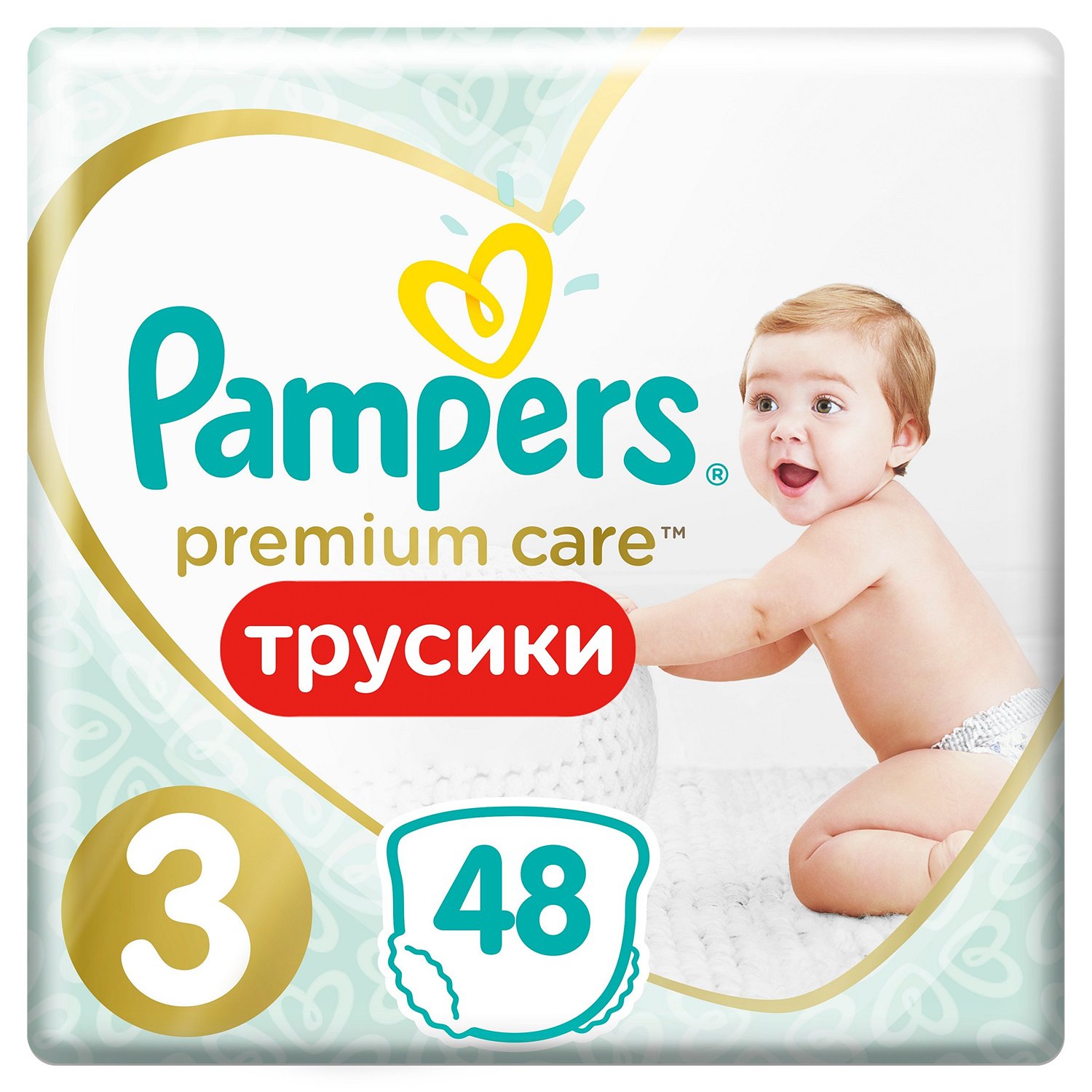 Подгузники-трусики Pampers Premium Care Pants Эконом 3 6-11кг 48шт