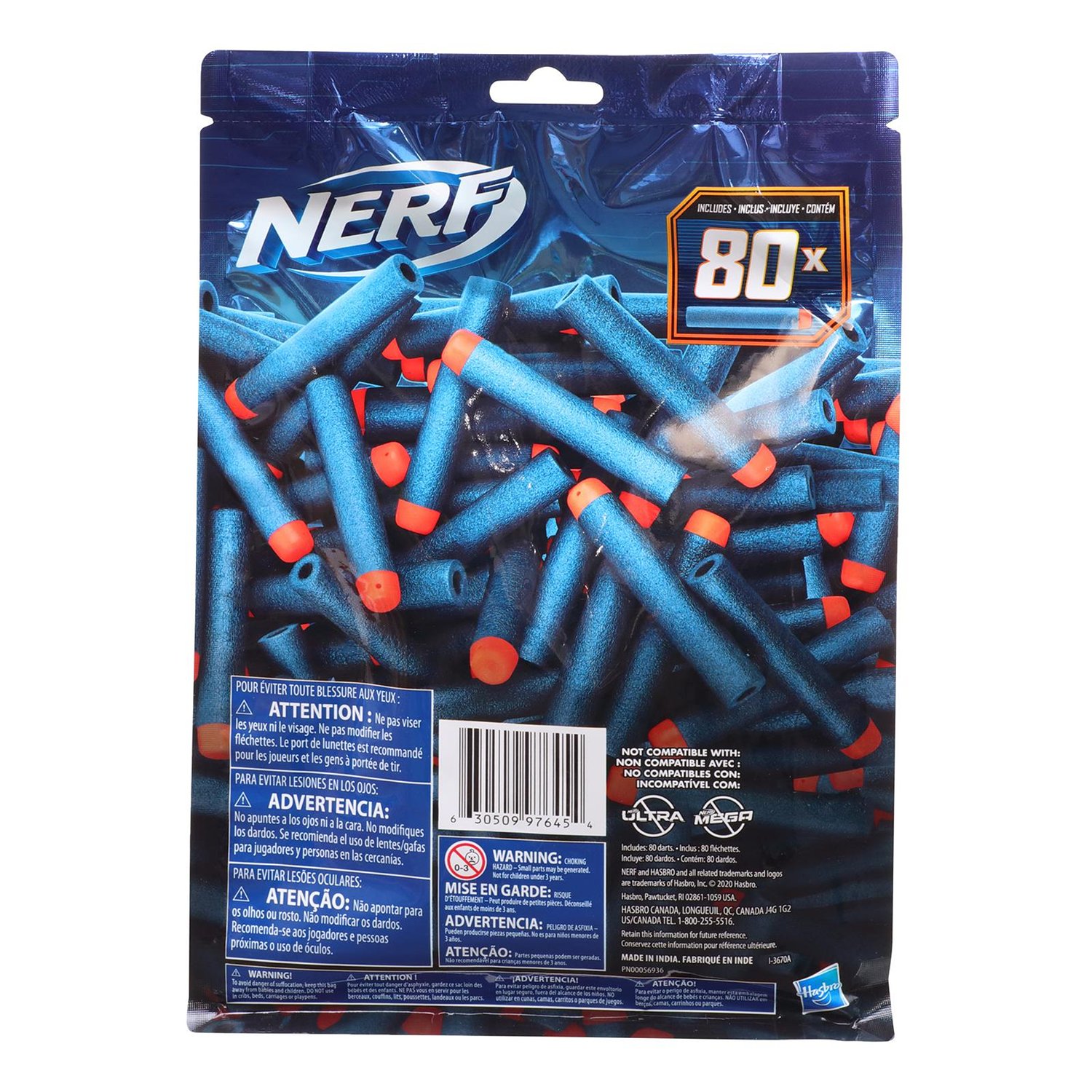 Набор игровой Hasbro (Nerf) Стрелы Элит 80шт F0039EU4