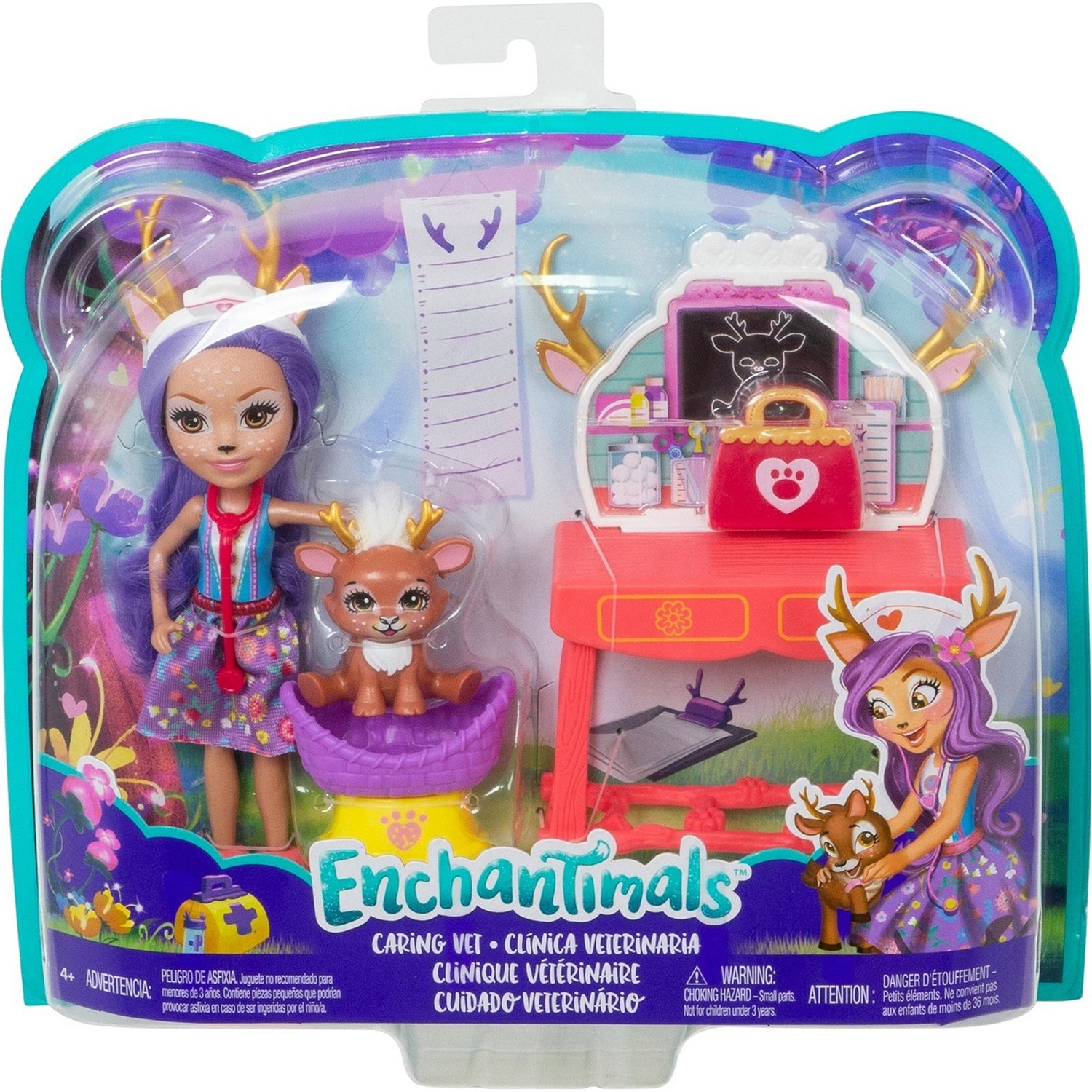 Кукла Enchantimals Заботливый ветеринар со зверюшкой GBX04