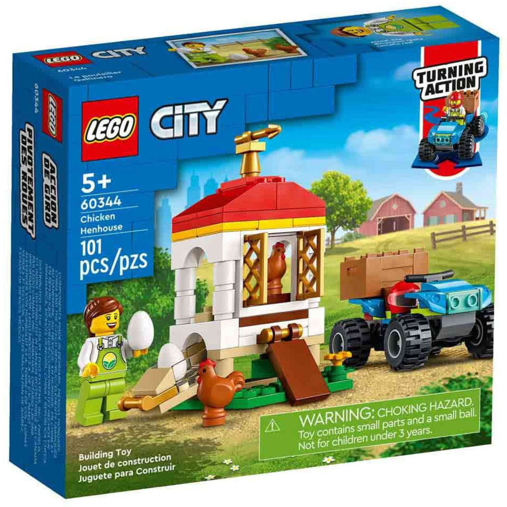 Конструктор Lego City 60344 курятник с курицей