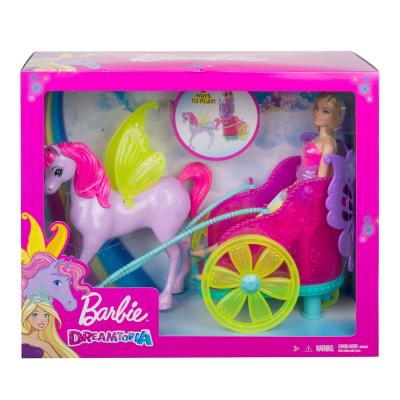 Кукла Barbie Dreamtopia Сказочный экипаж с фантастической лошадью, 29 см, GJK53