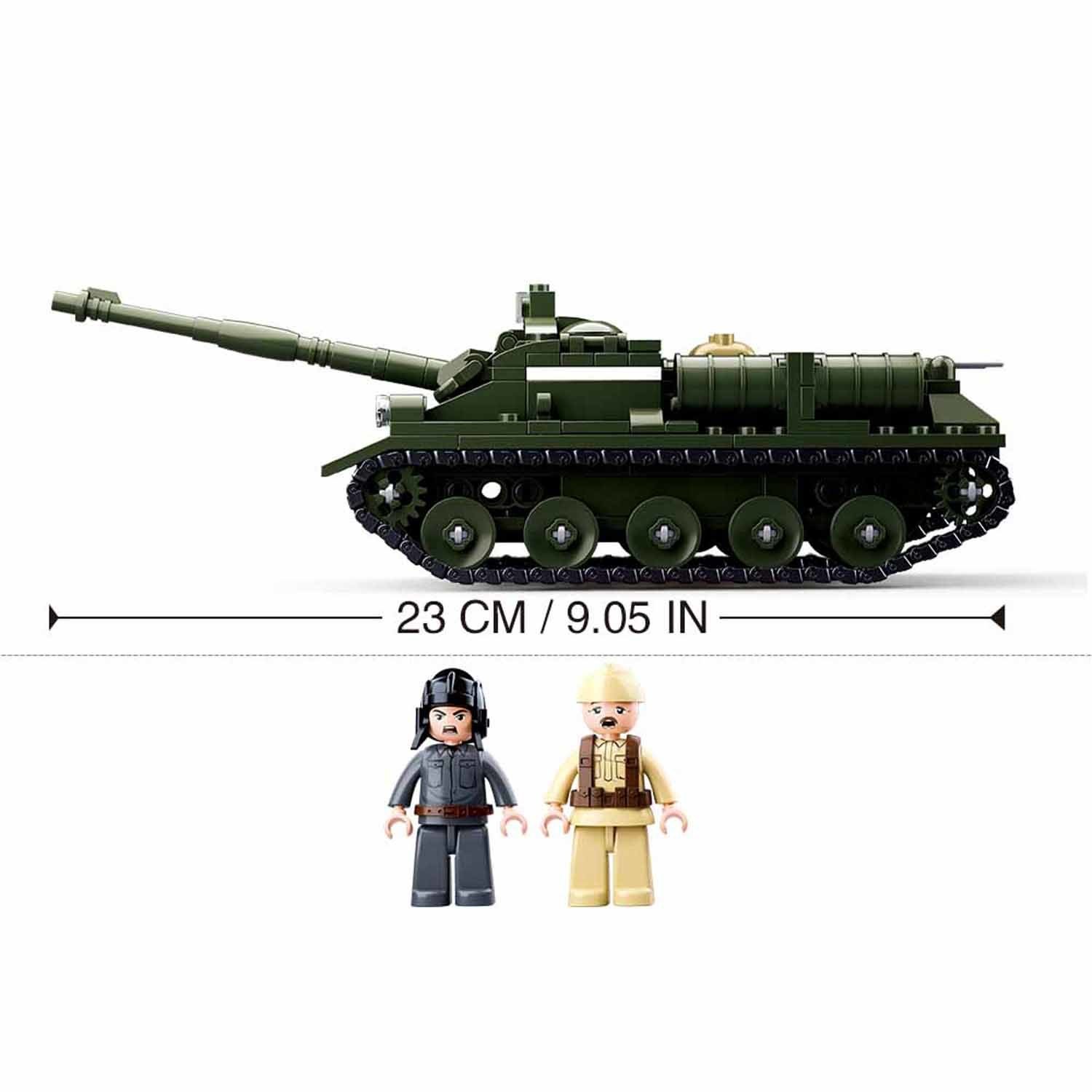 Конструктор SLUBAN Танк 2 335деталей M38-B0687