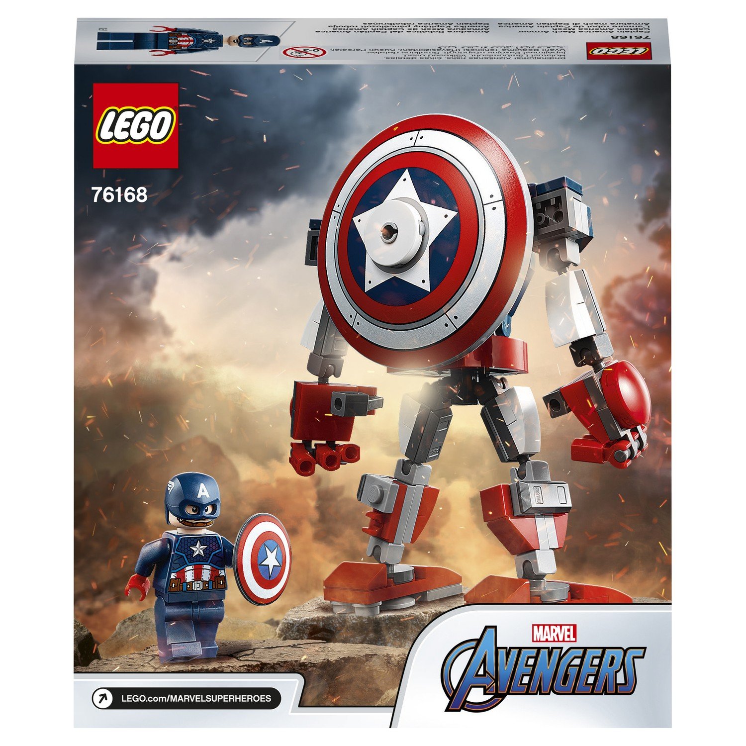 Конструктор LEGO Super Heroes Капитан Америка Робот 76168