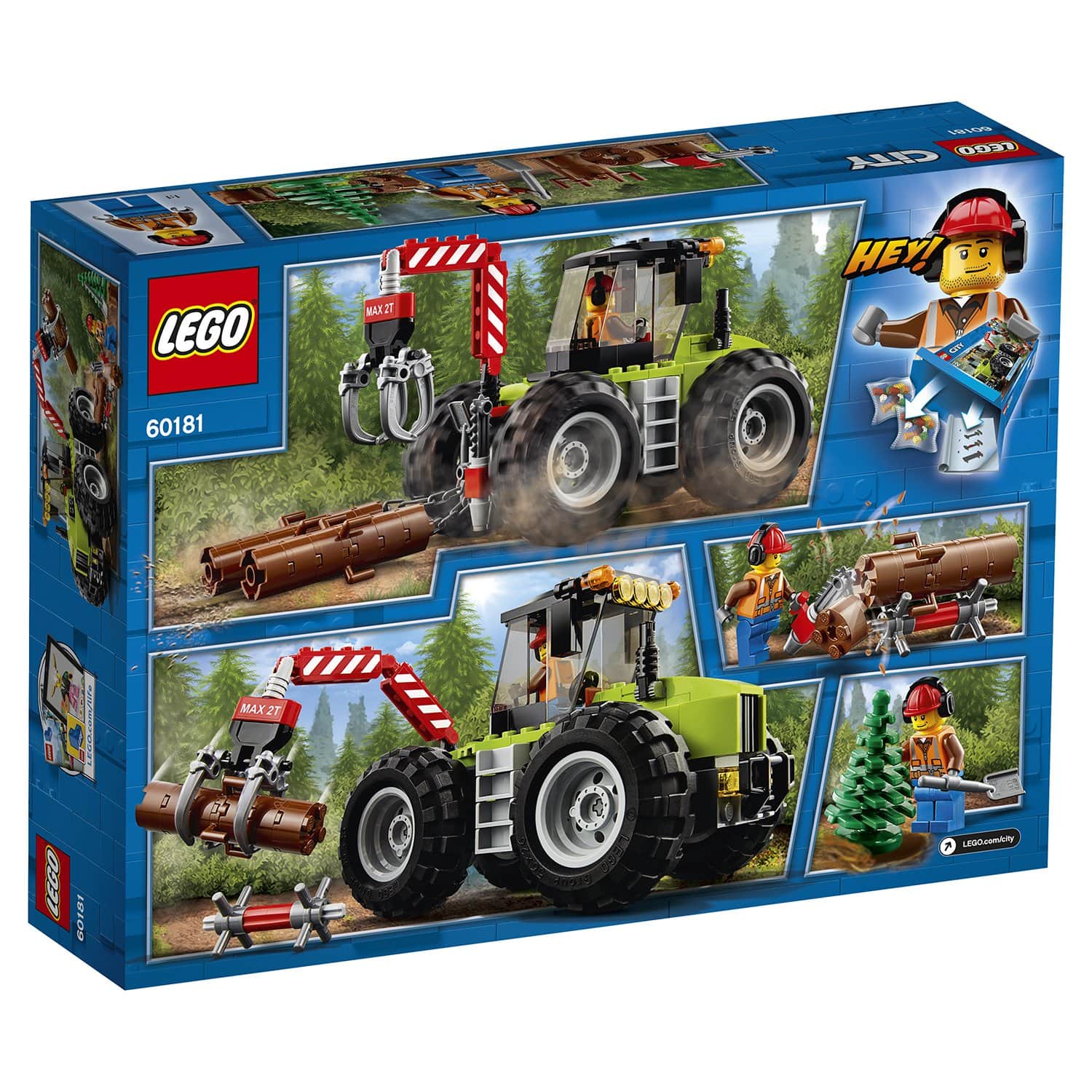 Конструктор LEGO City 60181 Лесной трактор