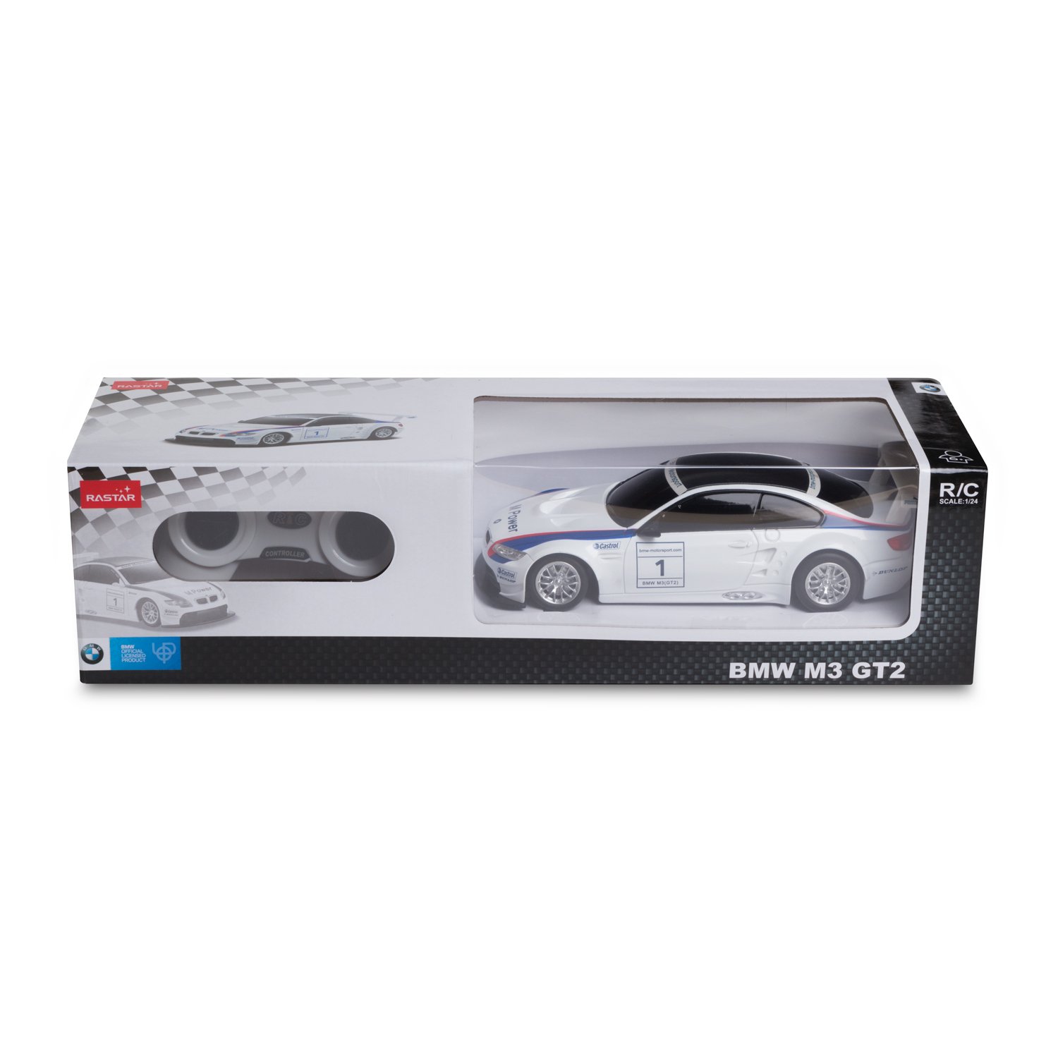 Машина радиоуправляемая Rastar 1:24 BMW M3 Белая