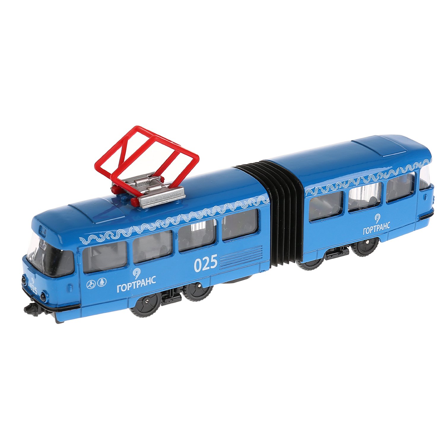 Трамвай Технопарк с гармошкой инерционный 279798