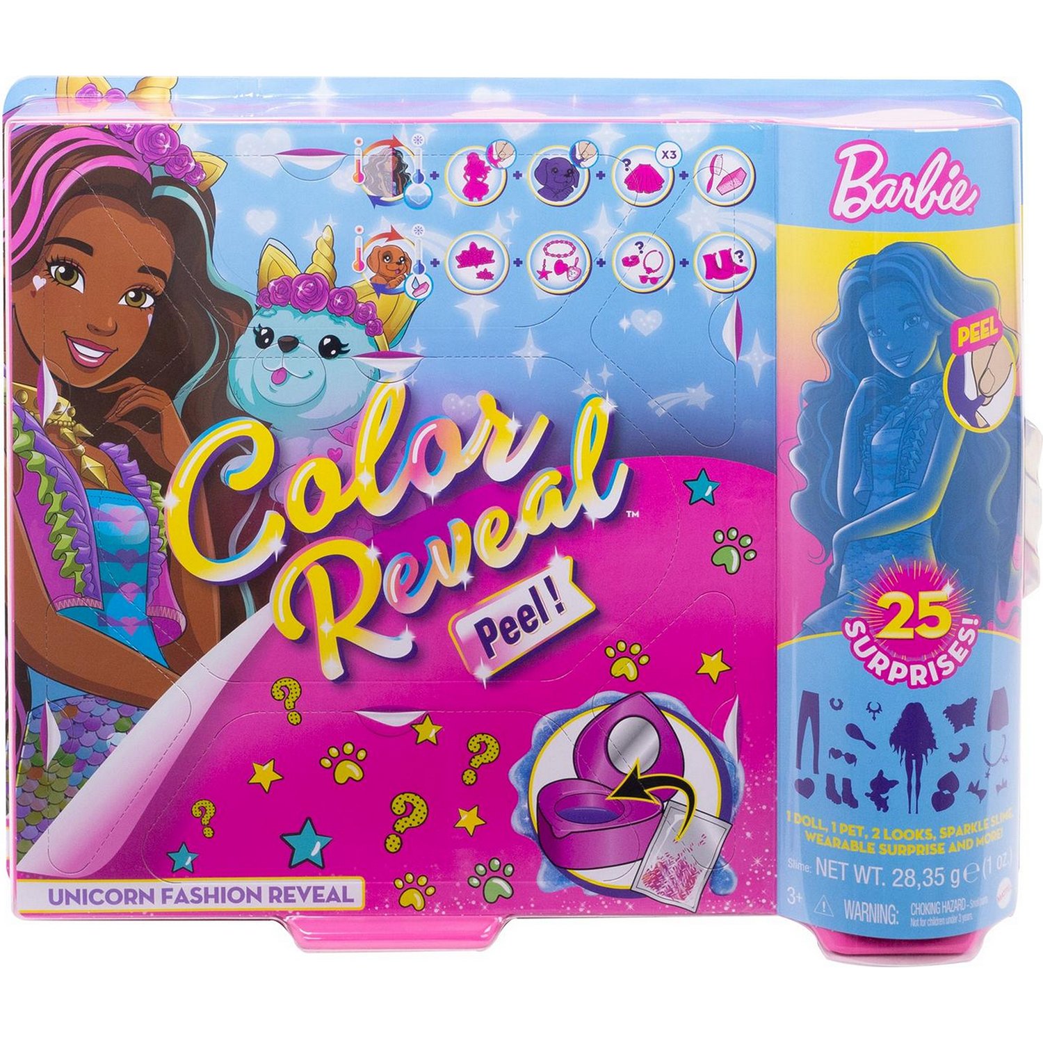 Кукла Barbie Color Reveal с сюрпризами внутри упаковки, GXV95