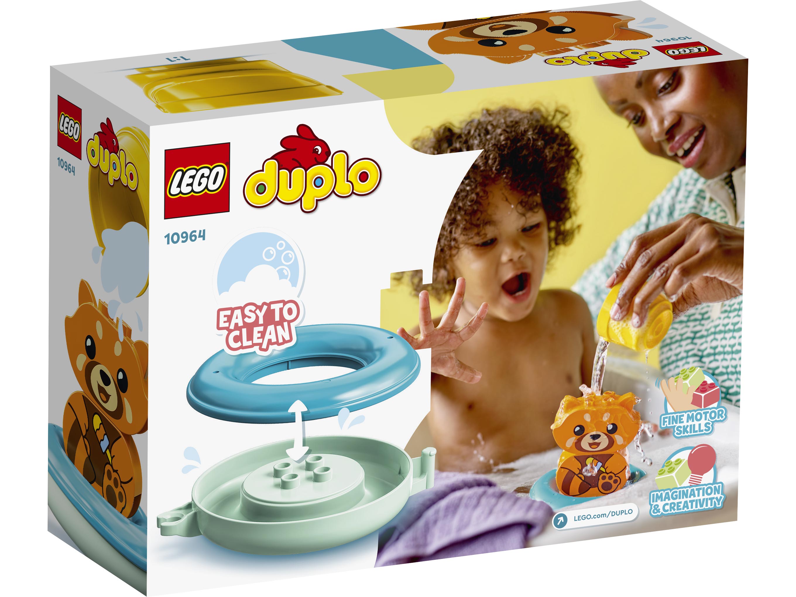 Конструктор LEGO Duplo Creative Play 10964 Приключения в ванной: Красная панда на плоту