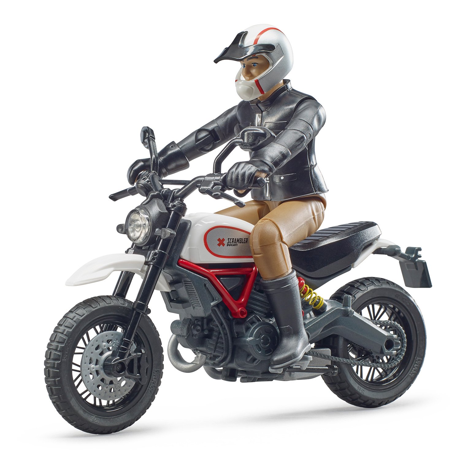 Мотоцикл Bruder Scrambler Ducati с мотоциклистом 63-051