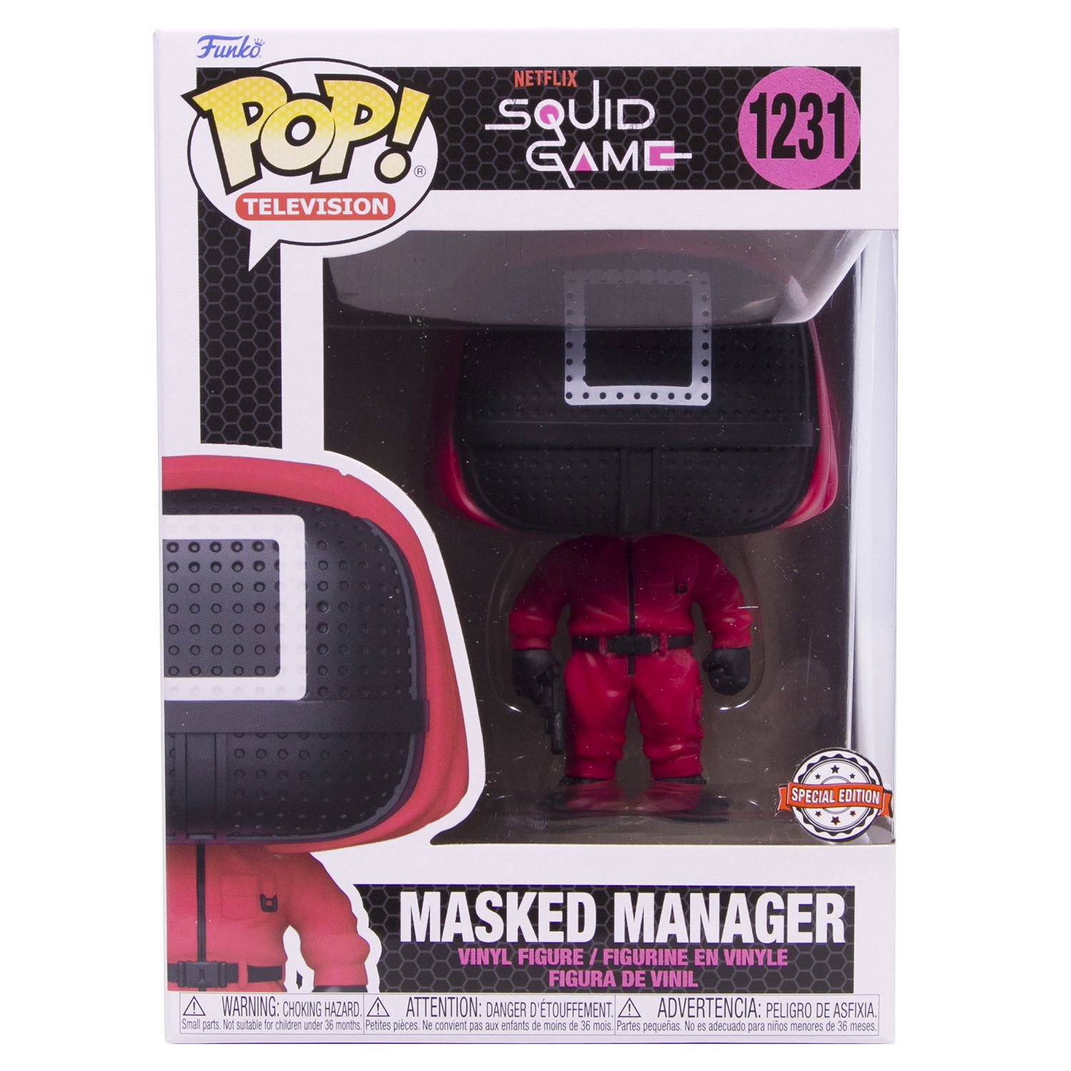 Фигурка Funko Pop! TV Squid Game Square Masked Manager Fun 25492188
