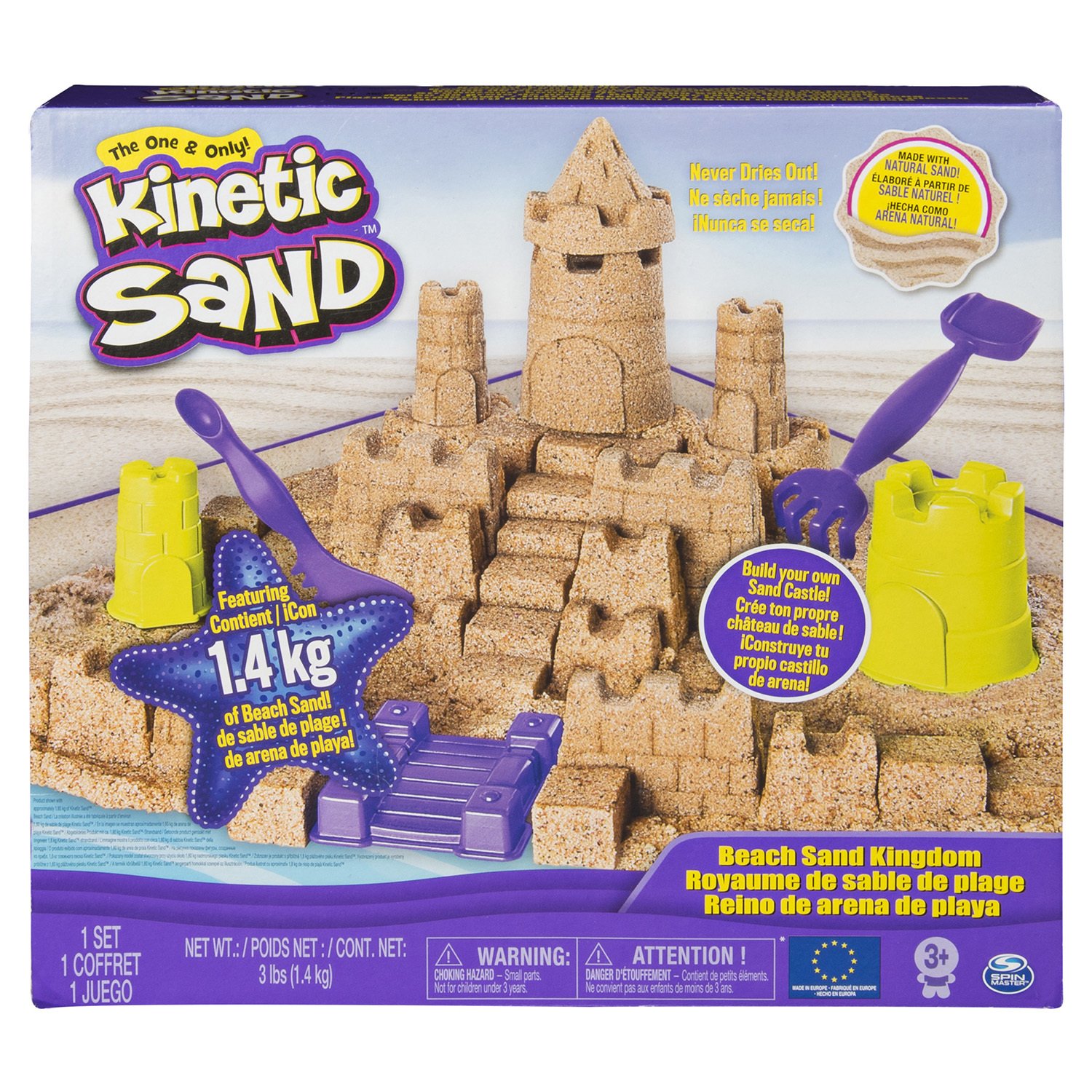 Набор для лепки Kinetic Sand Песчаный замок 6044143