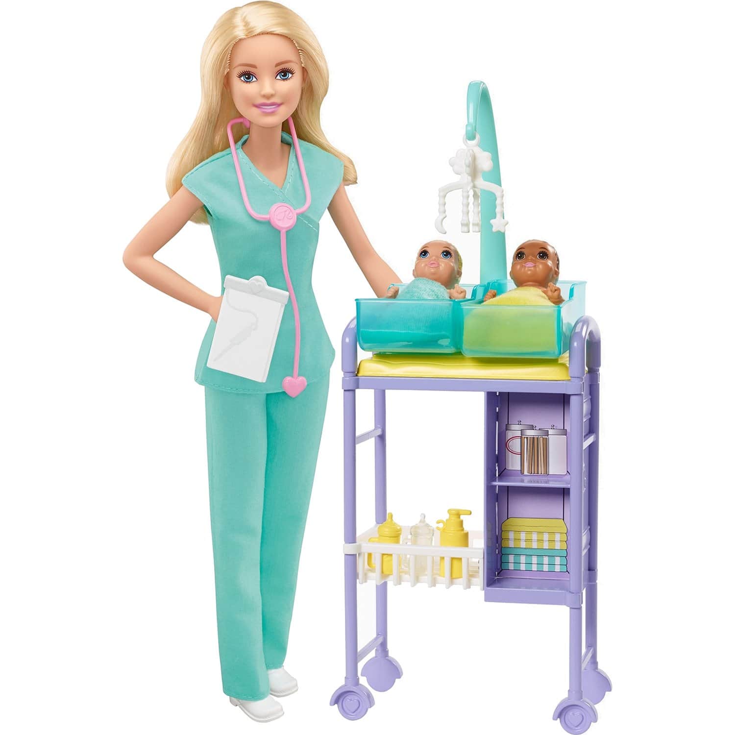 Набор игровой Barbie Кем быть Детский доктор Блондинка GKH23