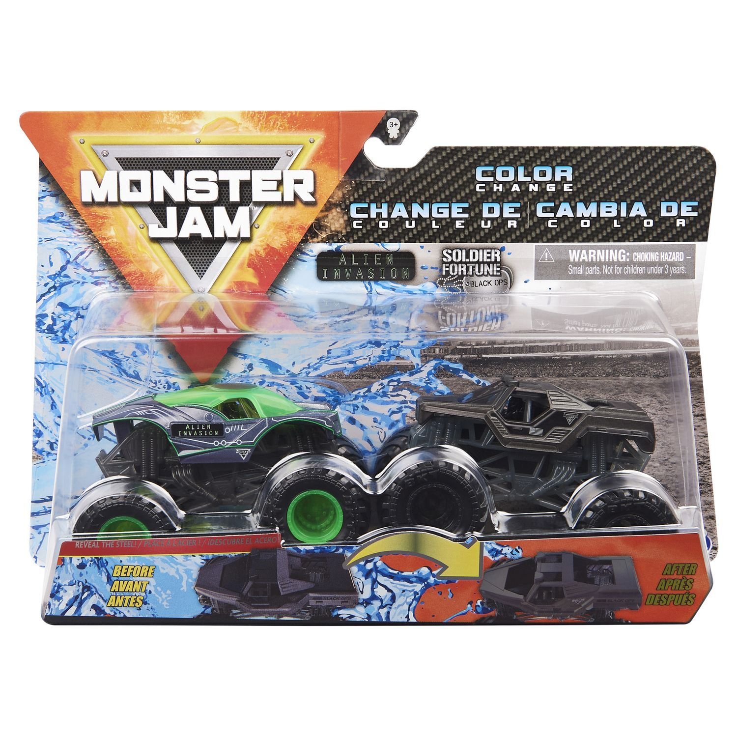 Машинка Monster Jam 1:64 2шт AlinInvasnVSoldrFortuneBlkOp6044943/20124306