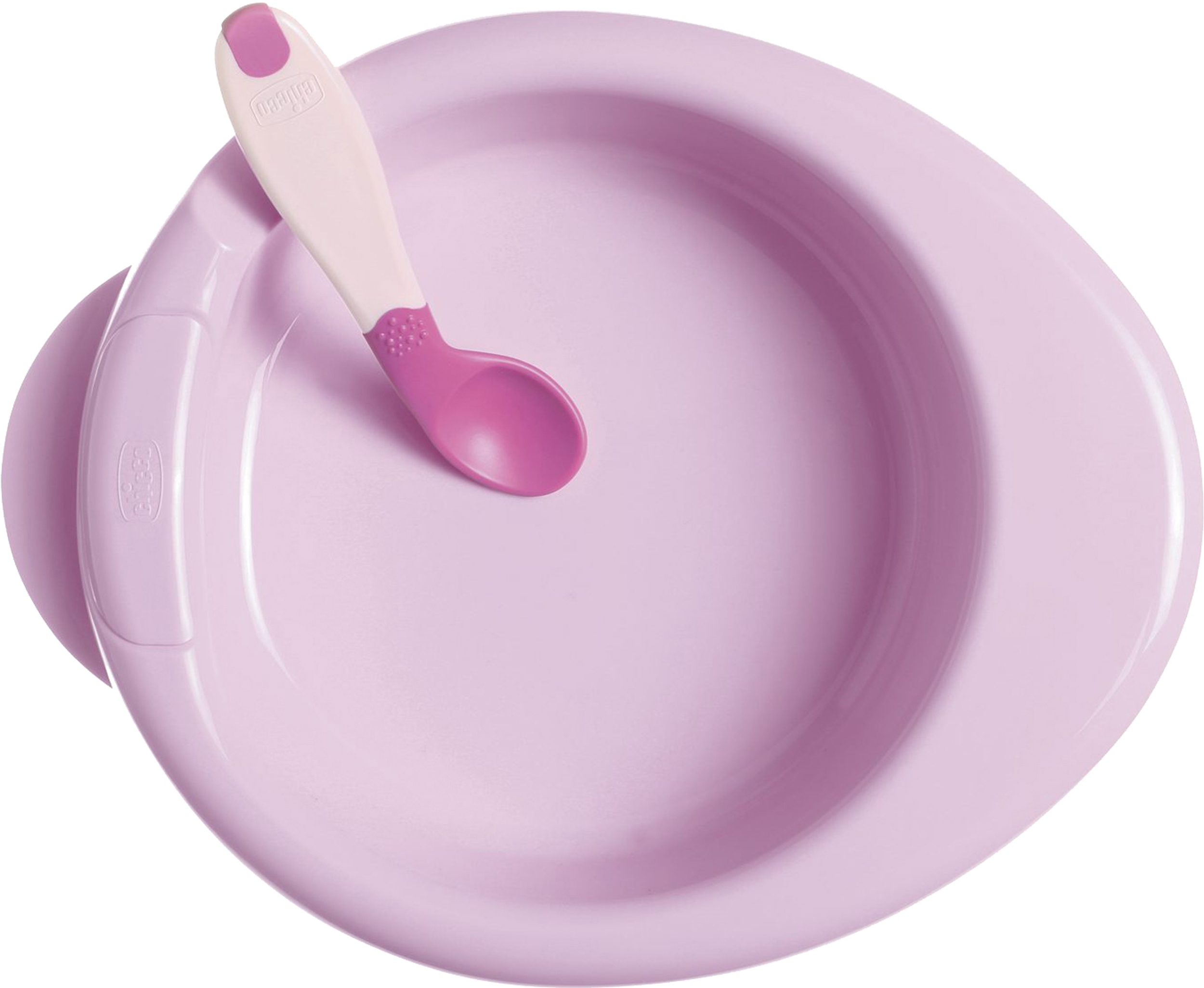Набор детской посуды CHICCO для кормления от 6 месяцев розовый