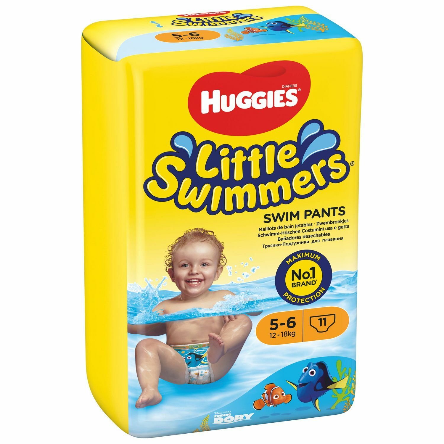 Подгузники-трусики для плавания Huggies Little Swimmers 5-6 12-18кг 11шт