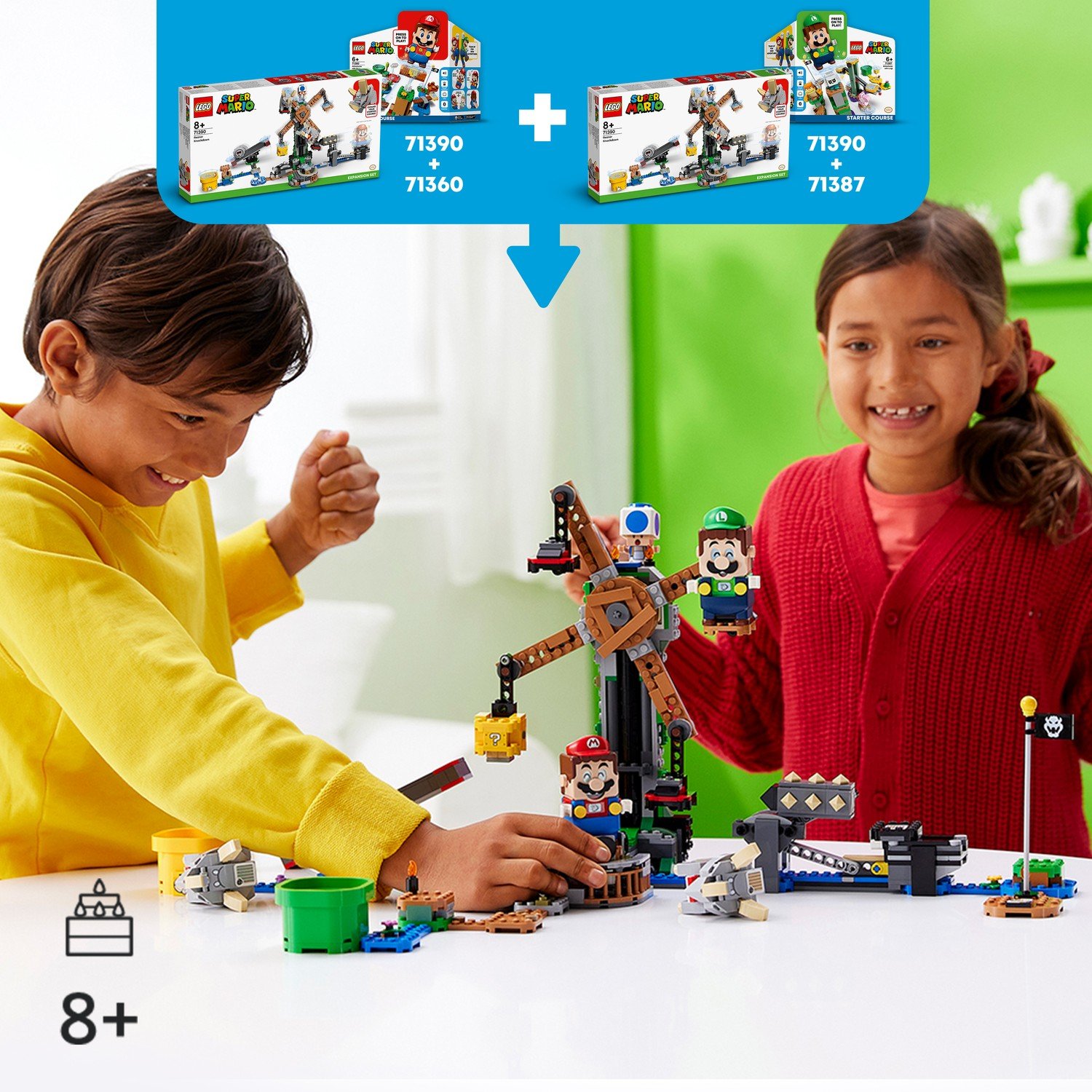 Конструктор LEGO Super Mario 71390 Дополнительный набор Нокдаун резноров