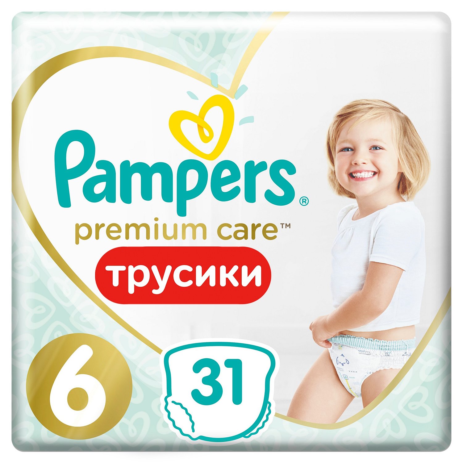 Подгузники-трусики Pampers Premium Care Pants Эконом Extra Large 6 15+кг 31шт
