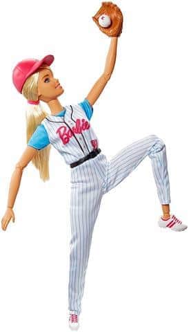Кукла Barbie Безграничные движения Бейсболистка Блондинка, 29 см, FRL98