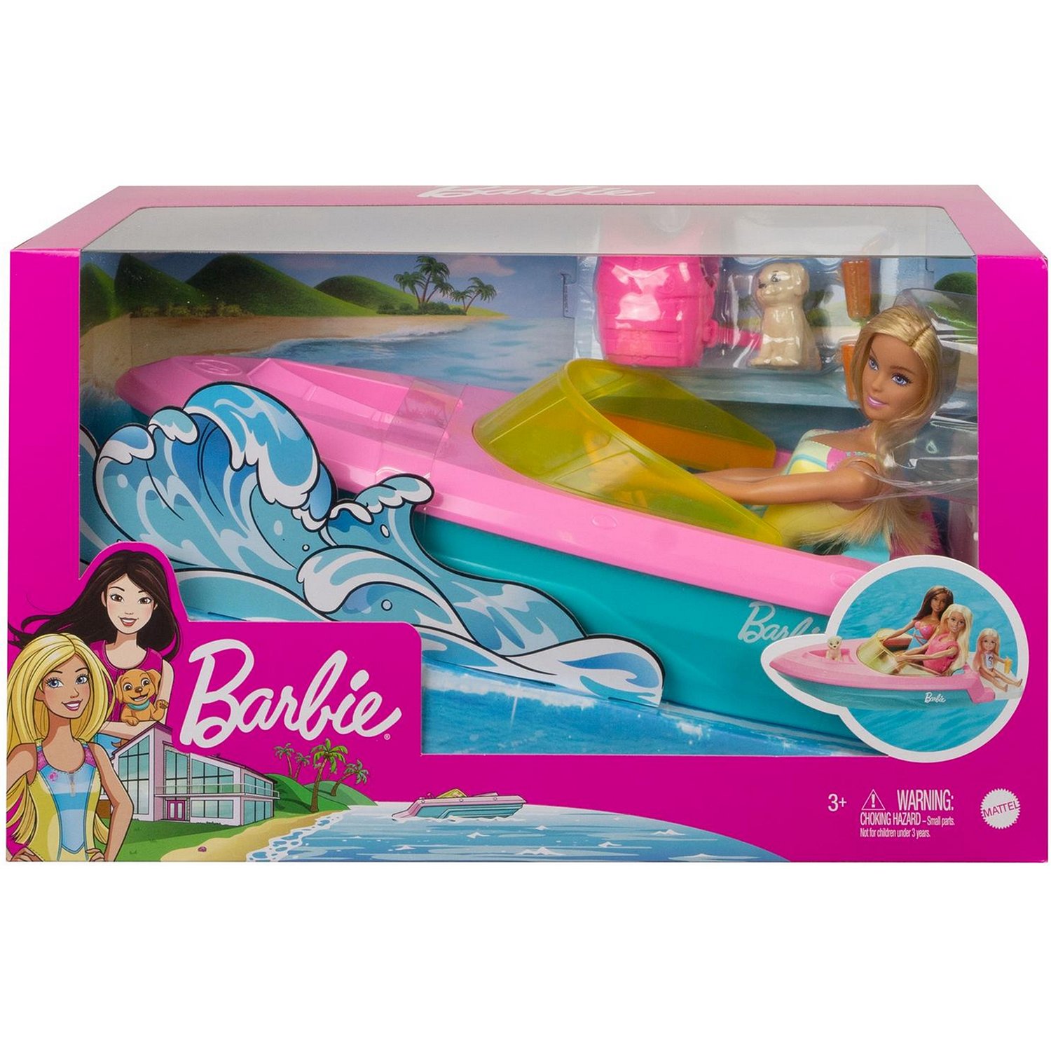 Кукла Barbie +лодка GRG30