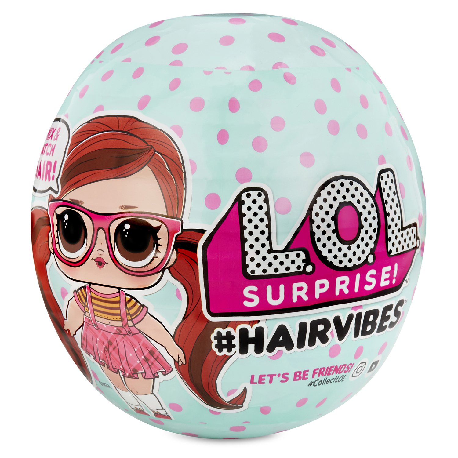Кукла-сюрприз L.O.L. Surprise 7 серия Hairvibes в шаре, 564751 / 564744