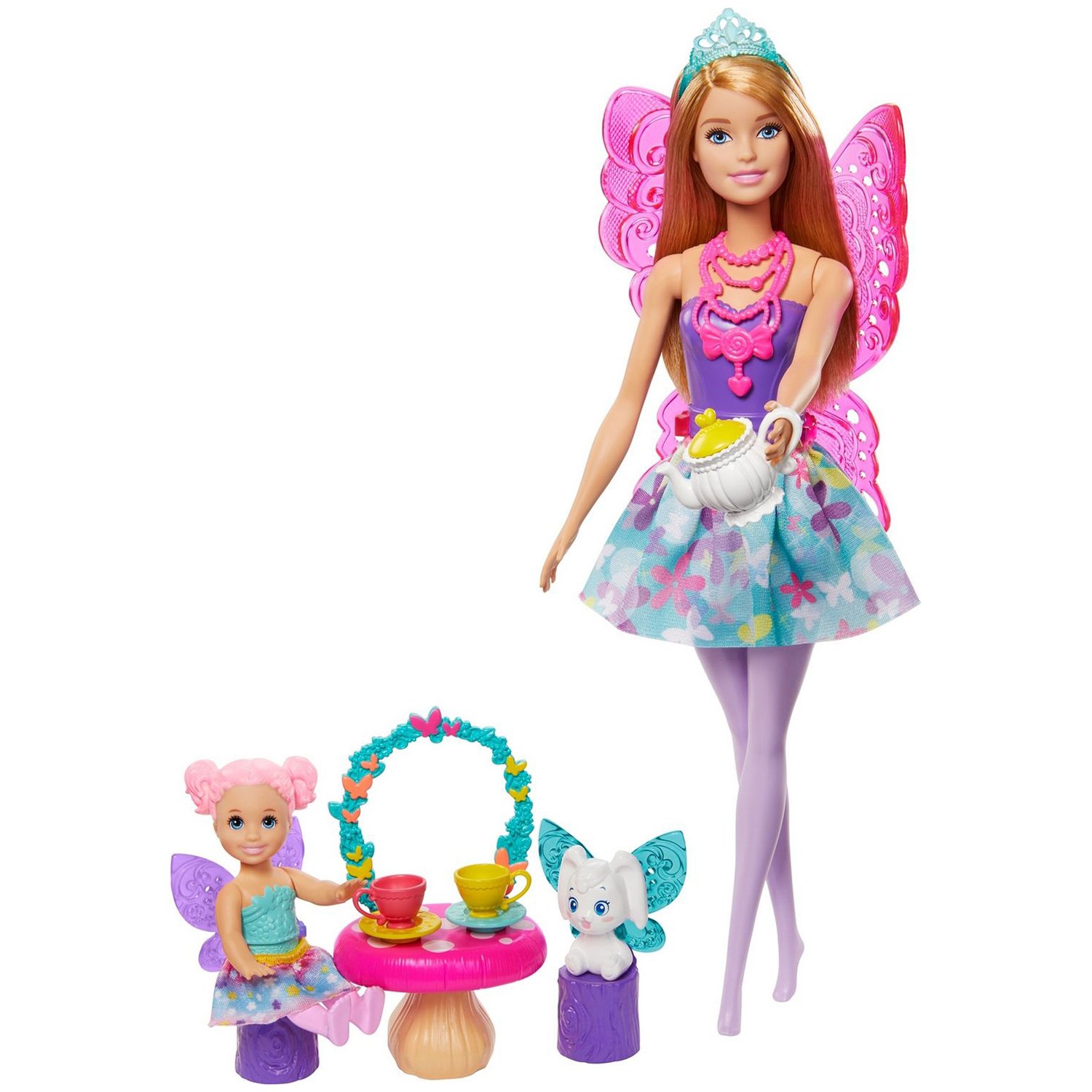 Набор игровой Barbie Заботливая принцесса Чаепитие GJK50