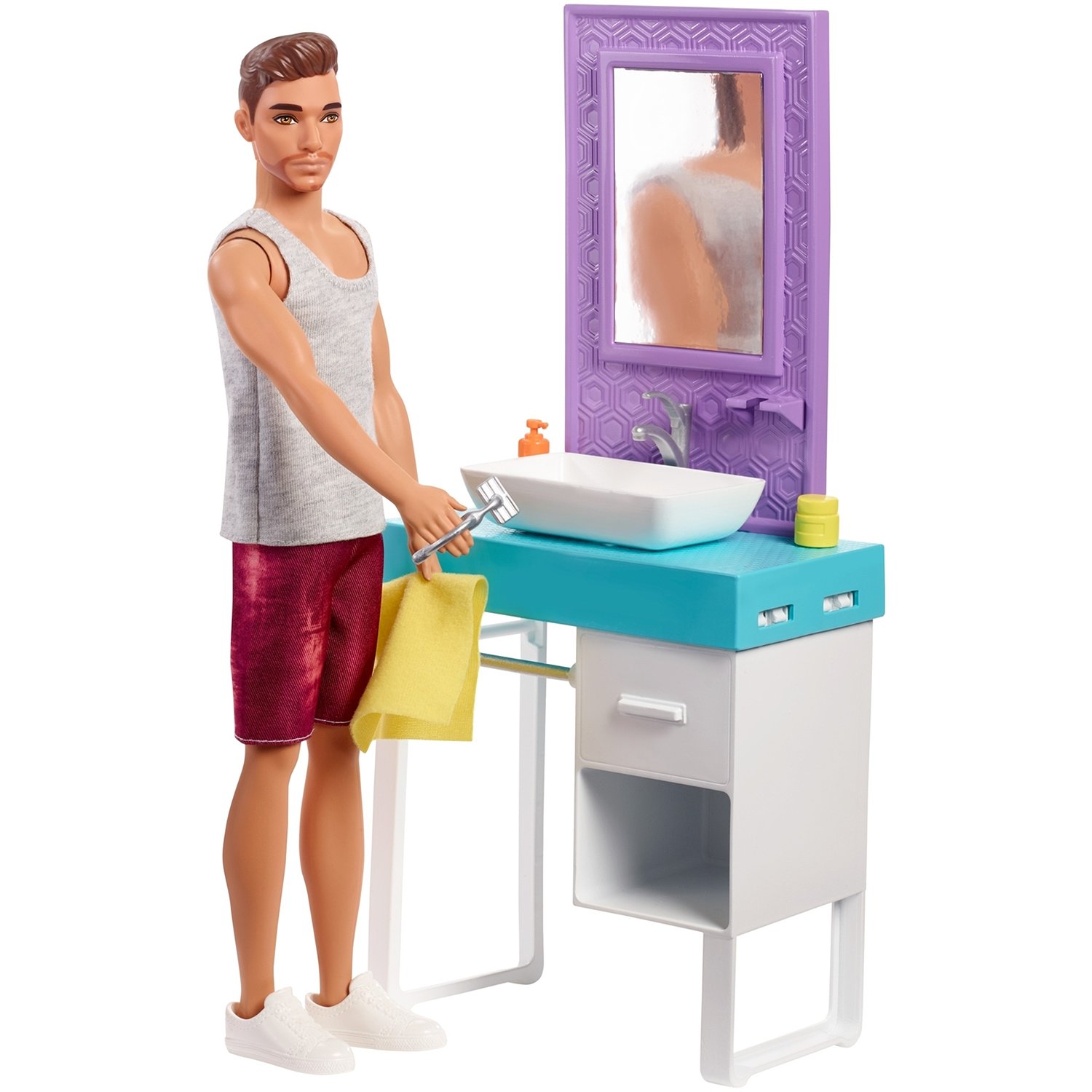 Кукла Barbie Кен в ванной, 29 см, FYK53
