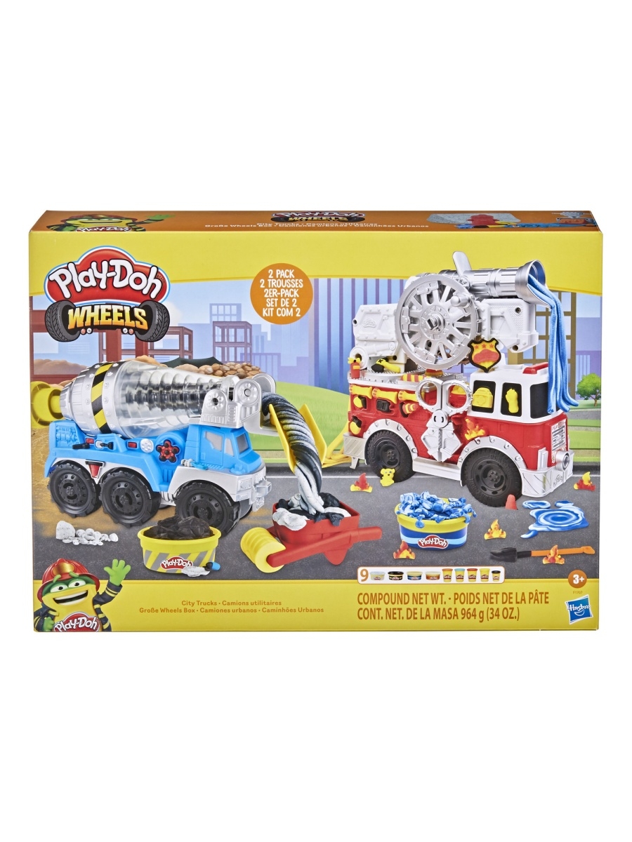 Масса для лепки Play-Doh Wheels Городские машины (F1707)