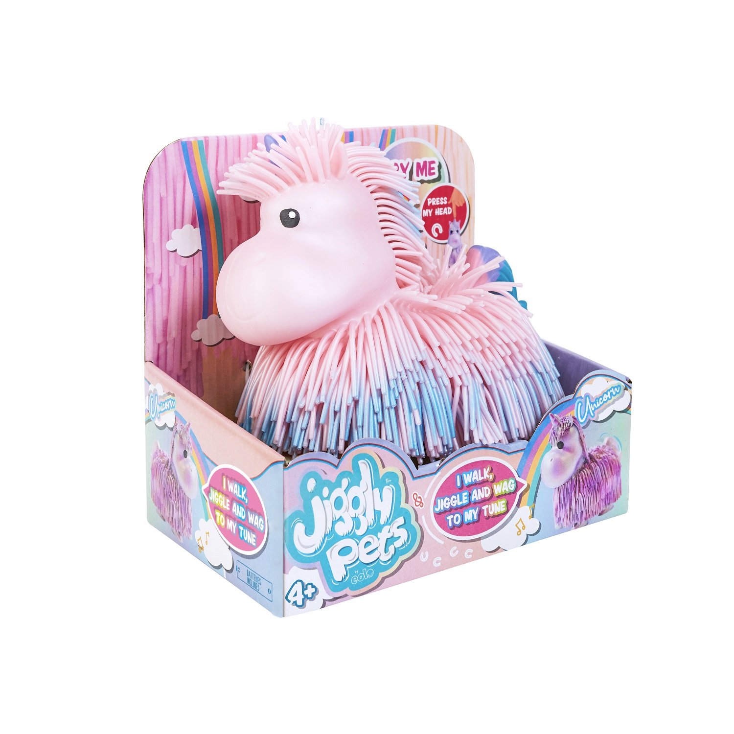 Игрушка Jiggly Pets Единорожка интерактивная Розовая 40396