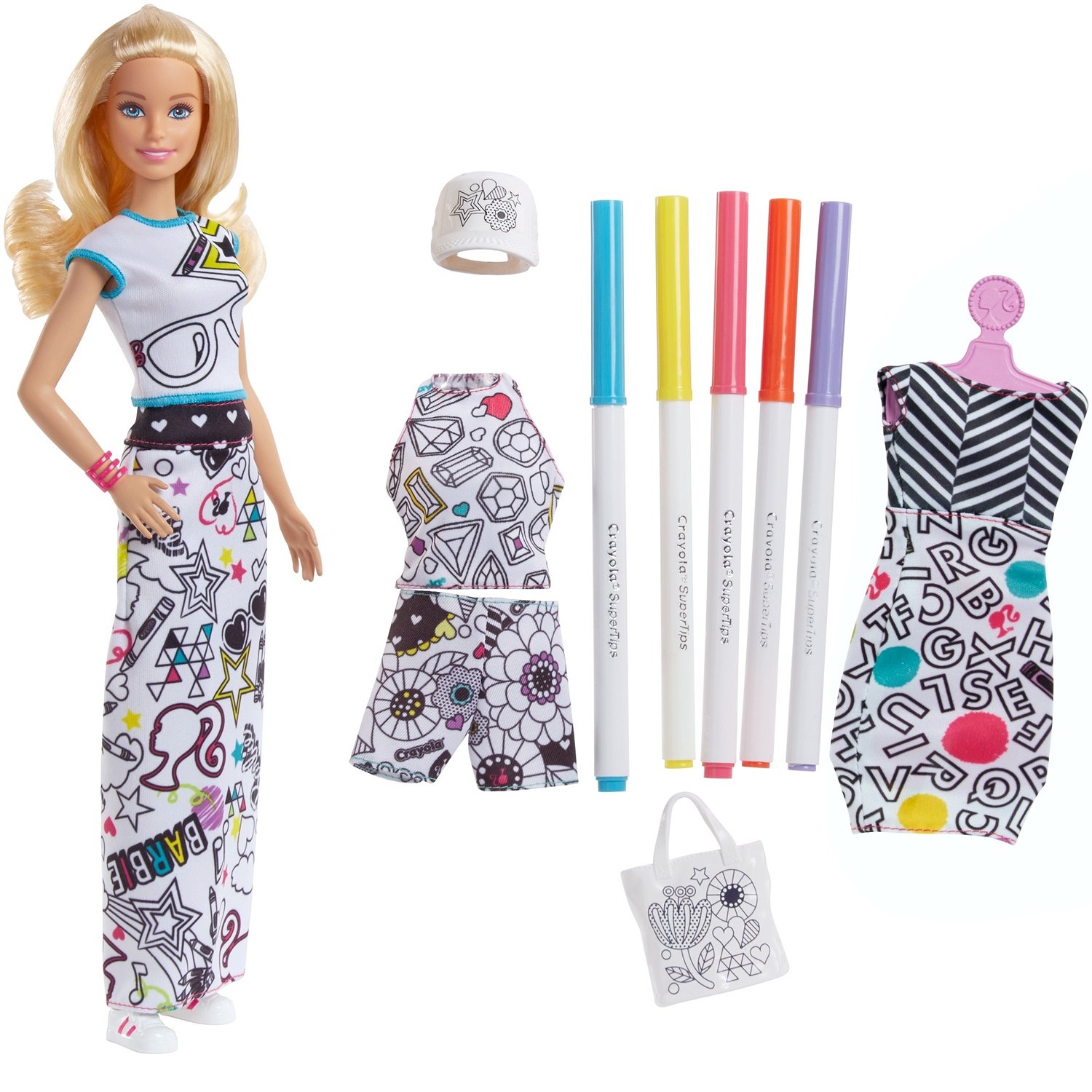 Набор Barbie с одеждой Crayola, 29 см, FPH90