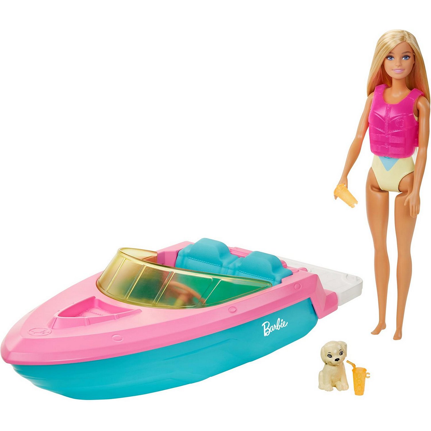 Кукла Barbie +лодка GRG30