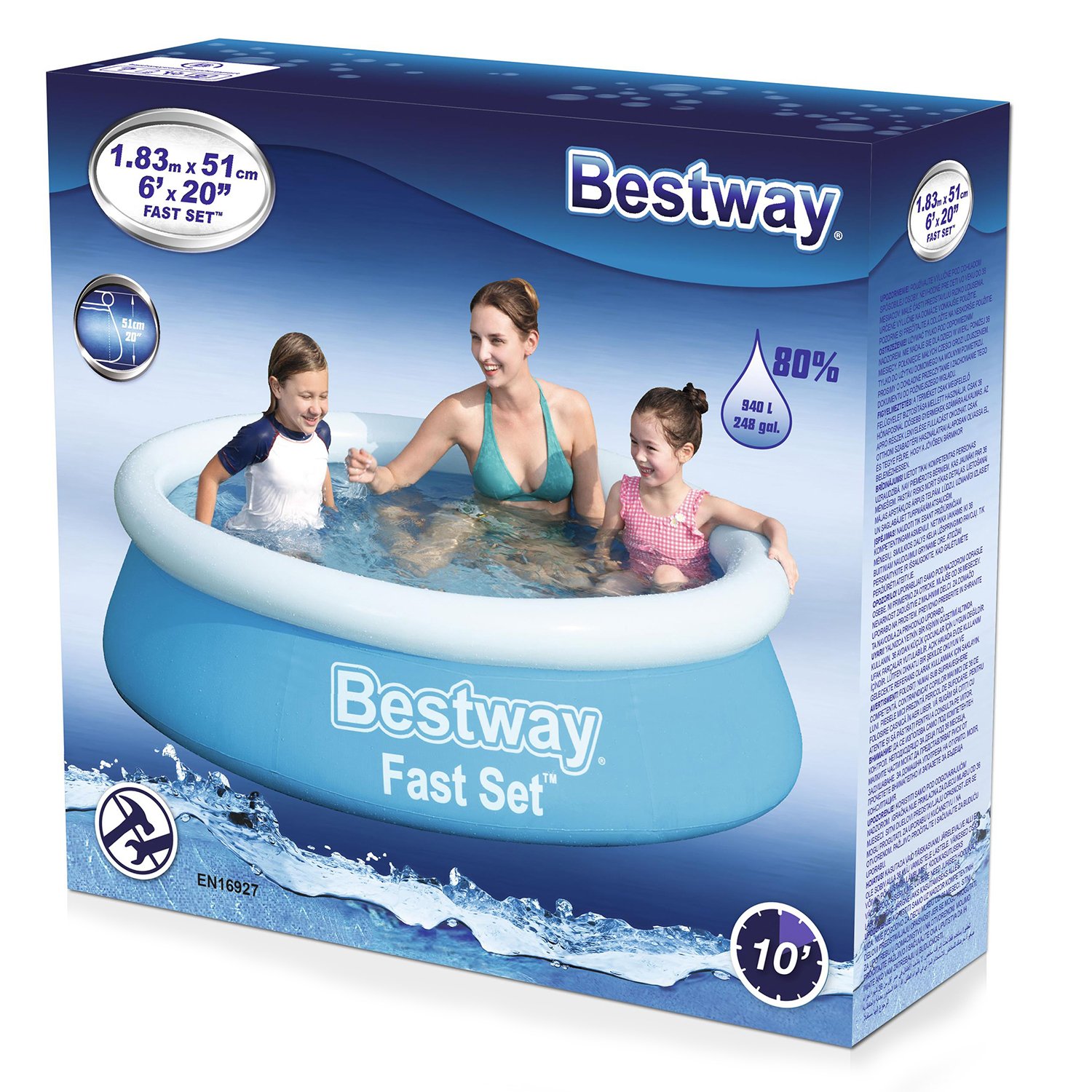 Бассейн Bestway Fast Set 57392