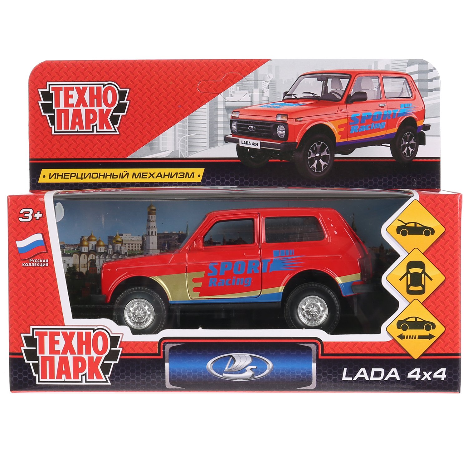 Машина Технопарк Lada 4:4 Спорт инерционная 267181