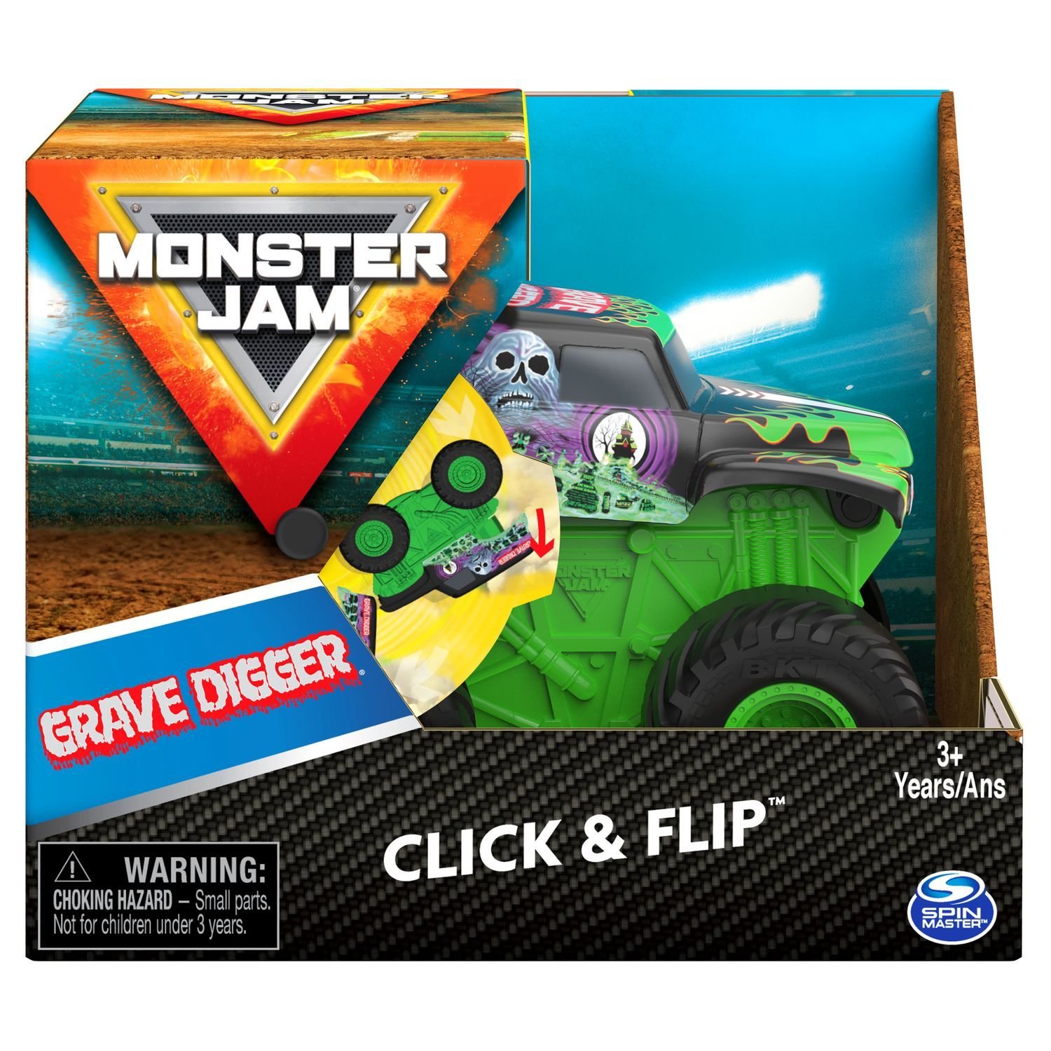 Машинка Monster Jam 1:43 Grave Digger инновационная 6061554