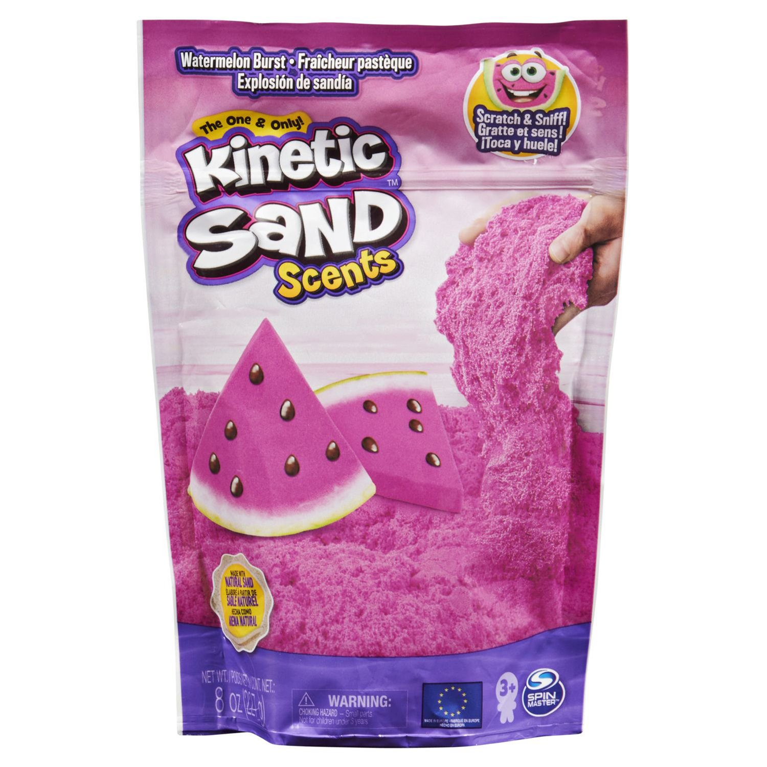 Песок для лепки Kinetic Sand Watermelon Burst ароматизированный 227г 6053900/20124653