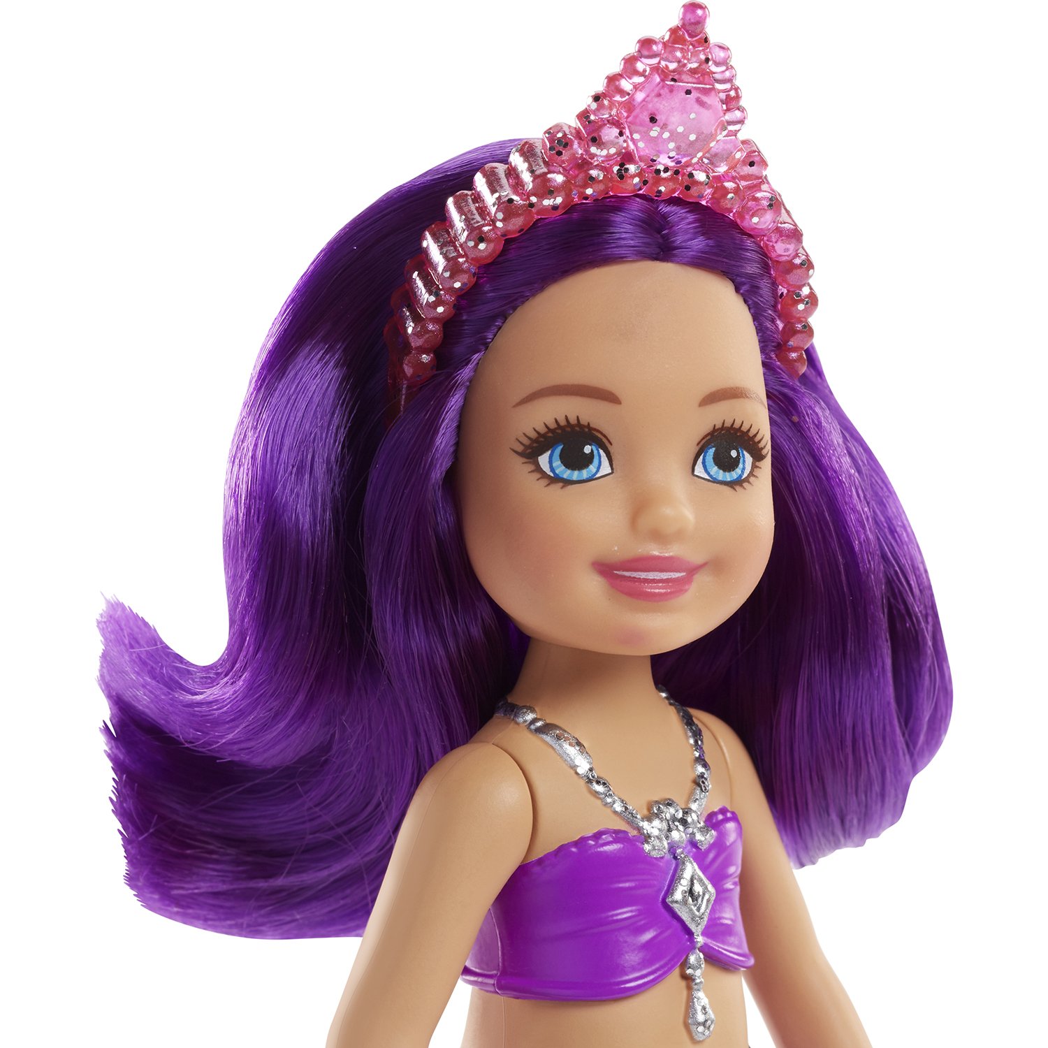Мини-кукла Barbie Маленькие русалочки Сияющая, 15 см, FKN06