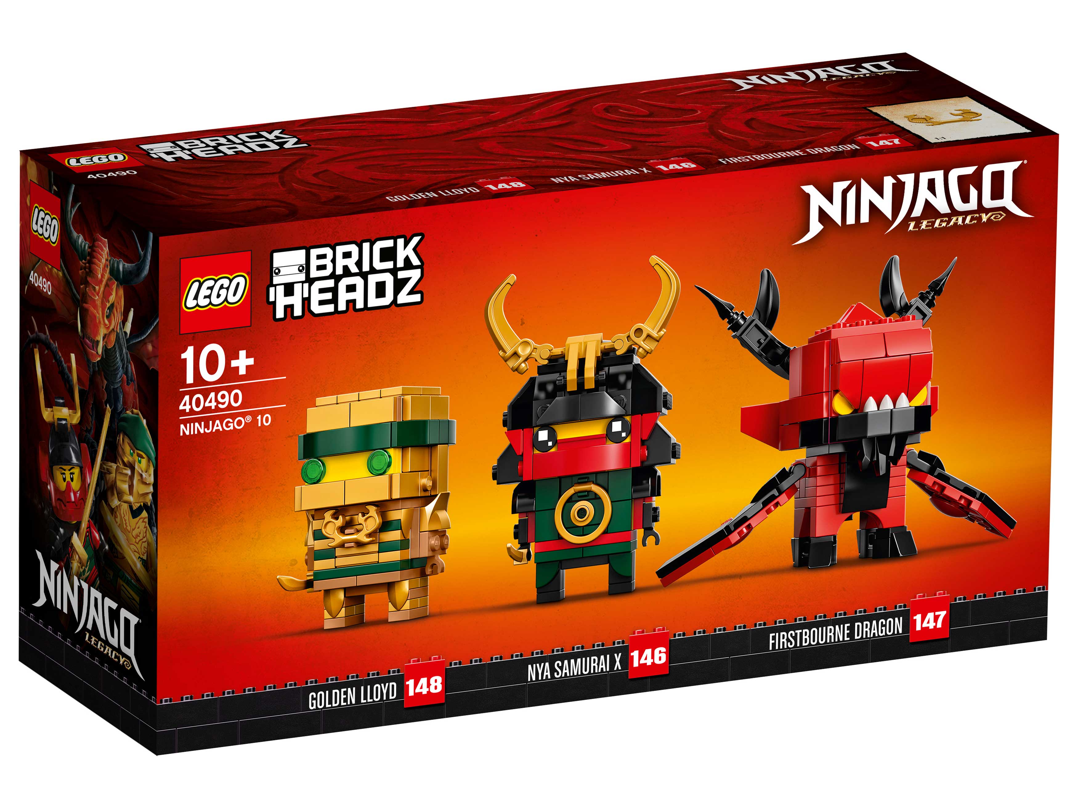 Lego Конструктор LEGO BrickHeadz 40490 Сувенирный набор Ninjago Legacy